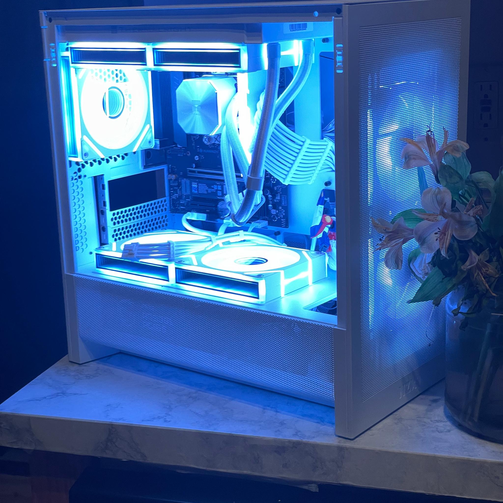 Custom All-White AM5 Gaming PC | Ryzen 5 7600X, 32GB DDR5, 1TB SSD (NO GPU!)