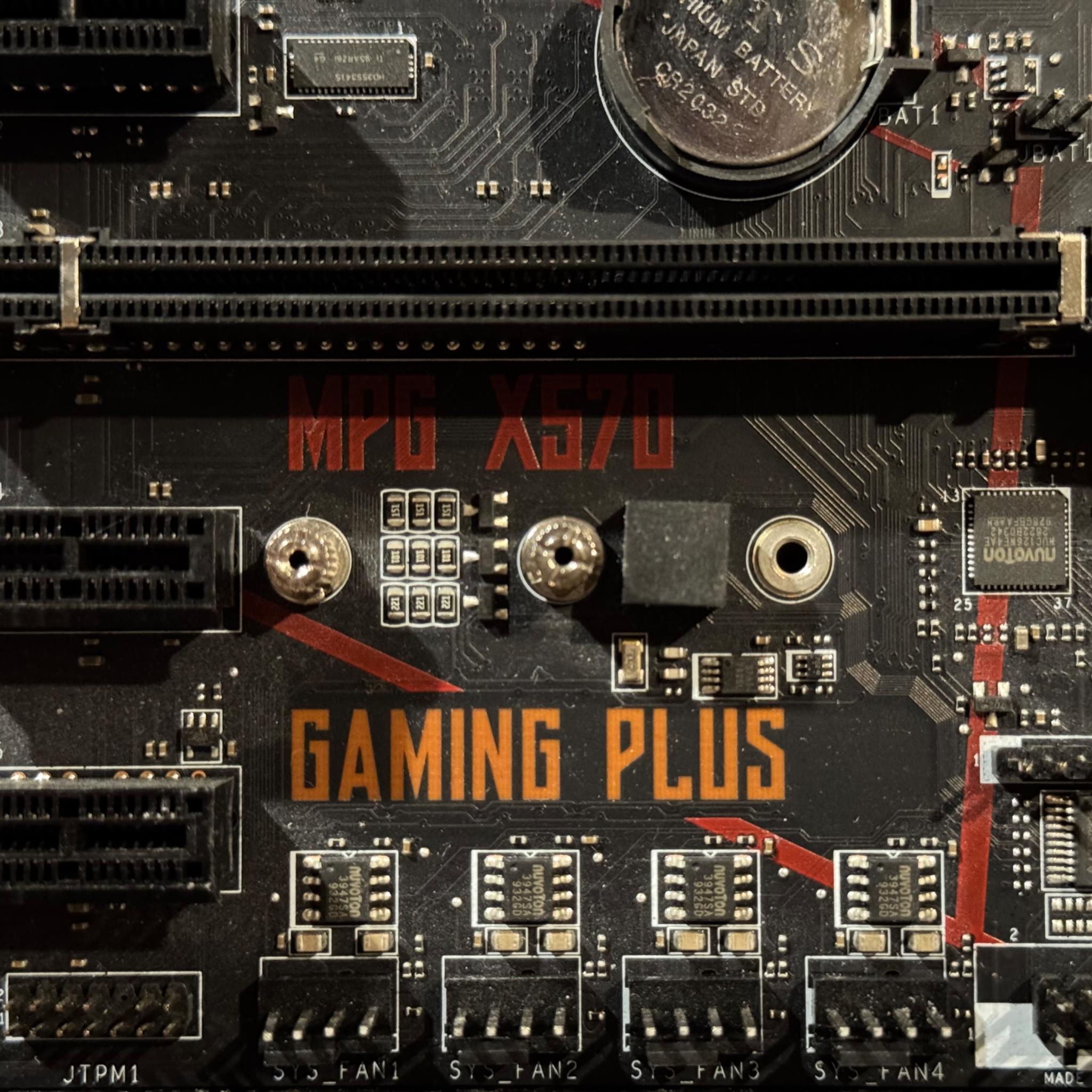 MSI MPG X570 GAMING PLUS Motherboard + AM4 Backplate || No IO Shield