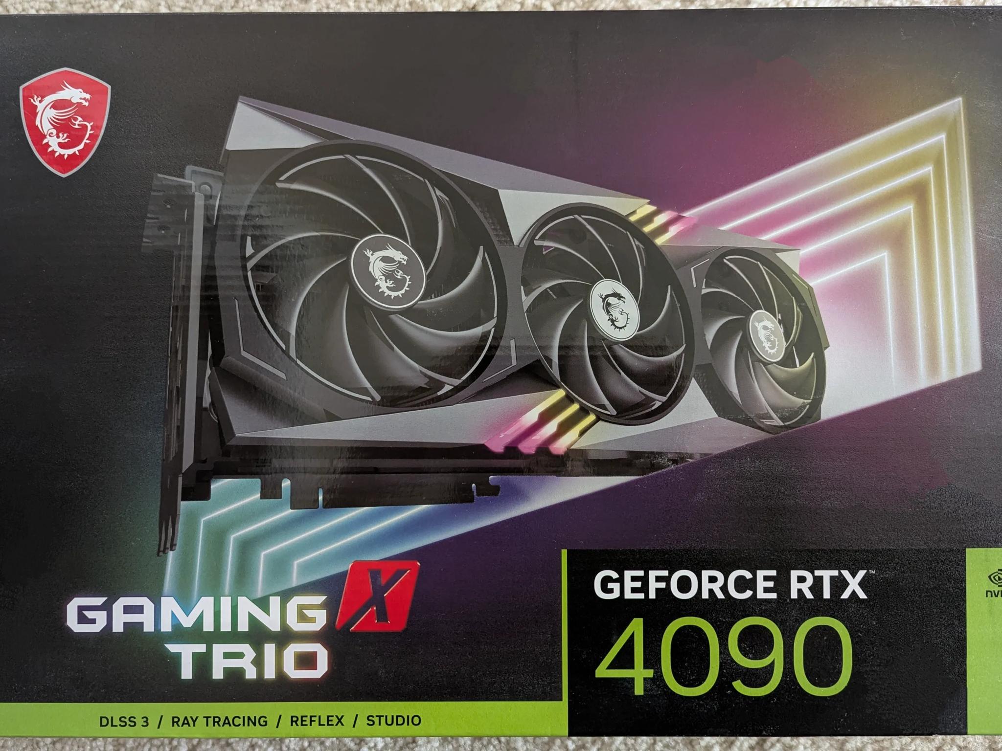 MSI Geforce RTX 4090 Gaming X Trio 24GB GDDR6X Like New With Original Box