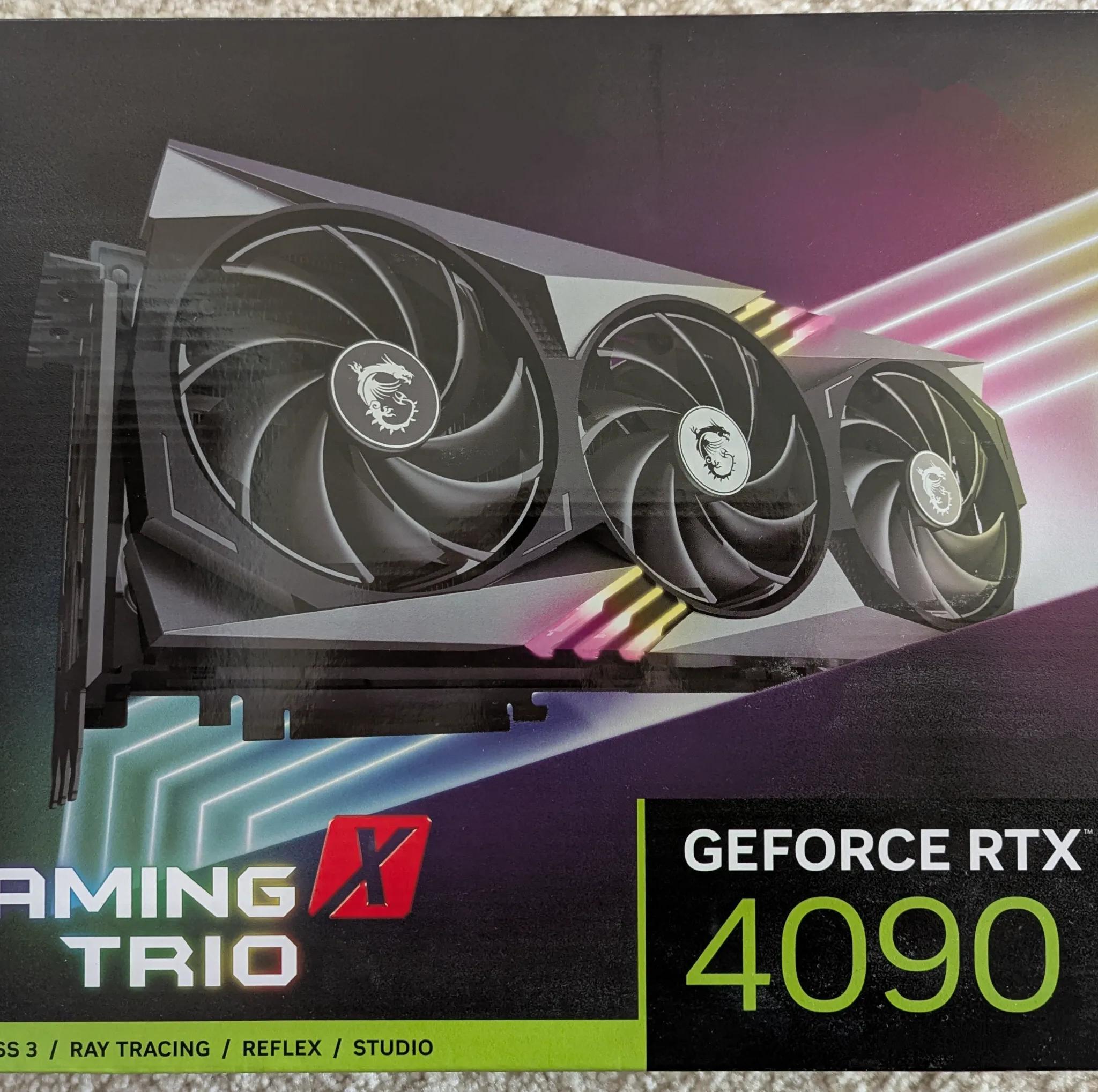 MSI Geforce RTX 4090 Gaming X Trio 24GB GDDR6X Like New With Original Box