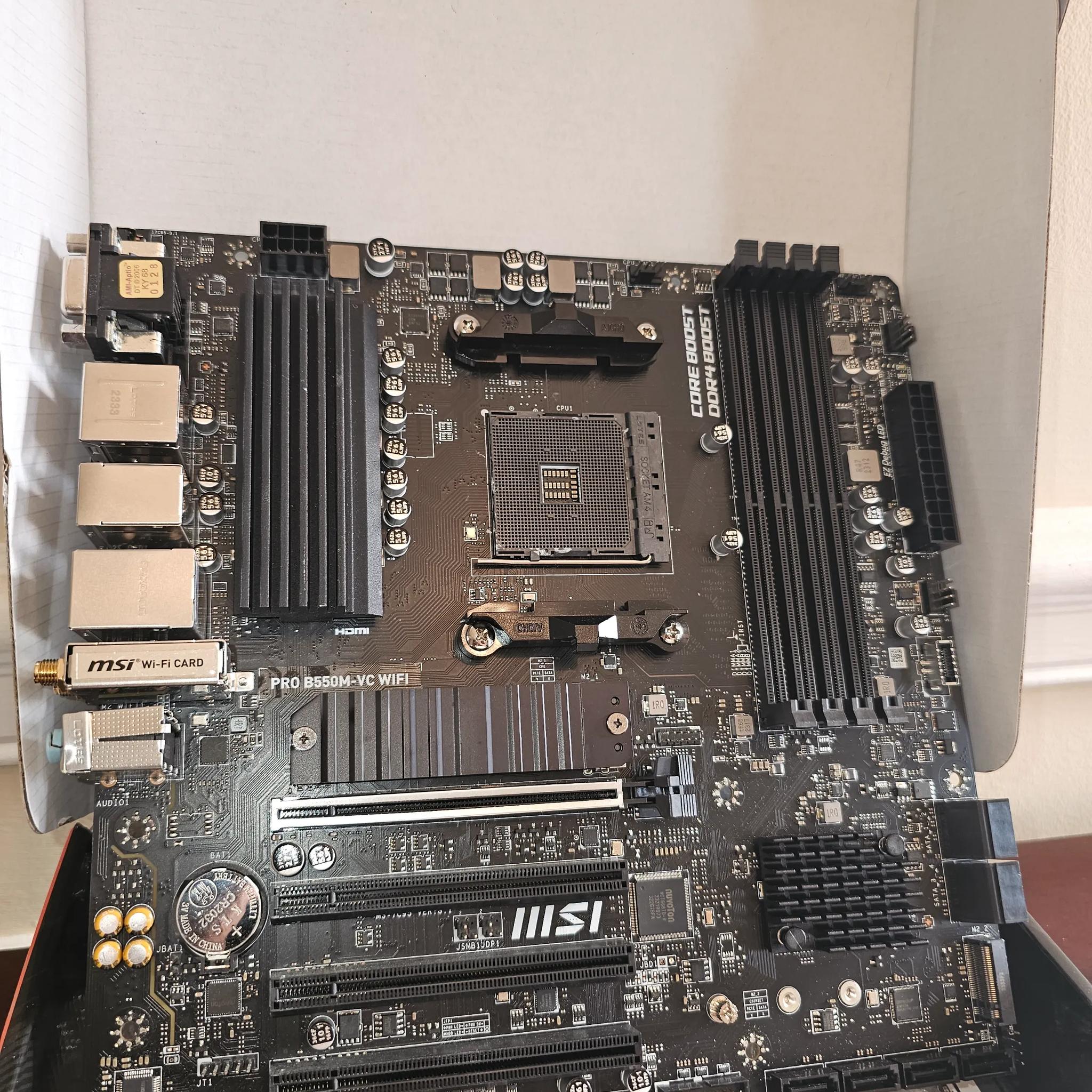 FUNCTIONAL - MSI PRO B550M-VC Wifi - Heavily Used