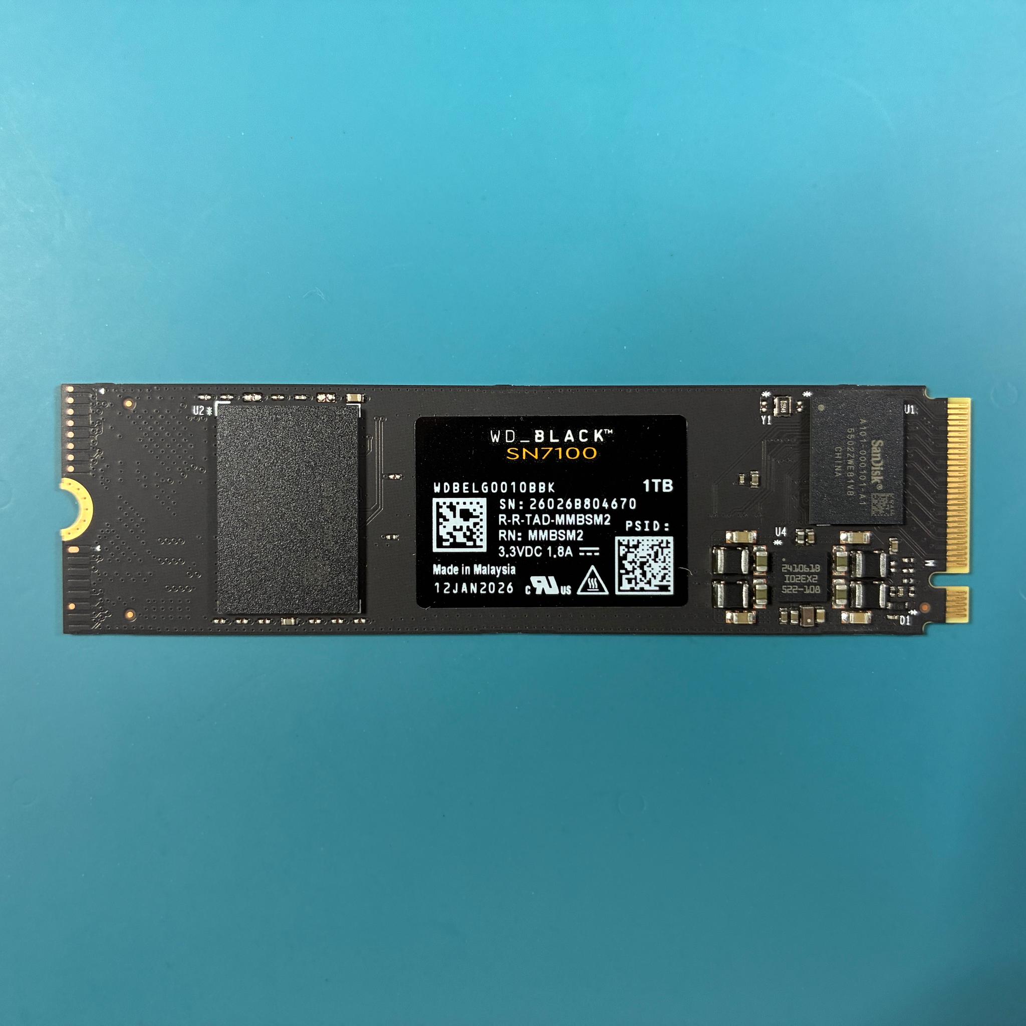 WD_BLACK SN7100 1TB NVMe SSD w/ Windows 11 Pro Preinstalled + Retail Key (SSD)