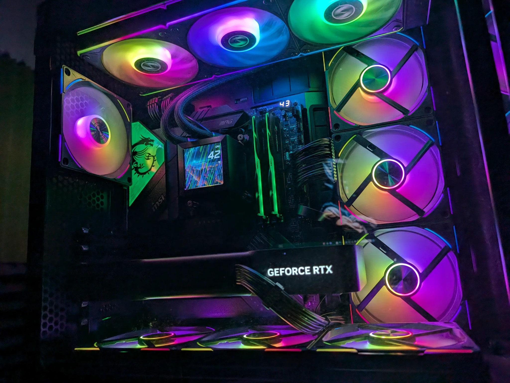 i9-14900K, 64GB DDR5-6400, 1TB M.2 NVMe, 1500W Platinum PSU, WiFi – Liquid Cooled Gaming PC