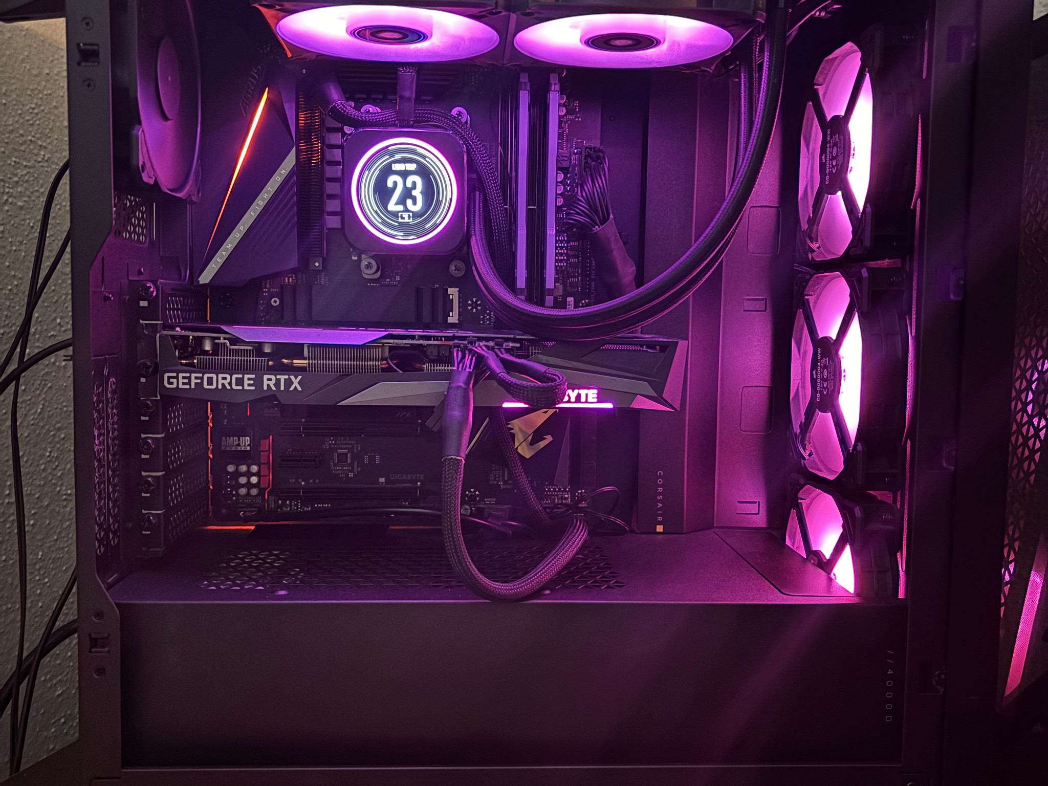 Black Gaming PC | Ryzen 5900x | RTX 3060 Ti | 32gb RAM | 1 TB SSD | LCD Cooling Screen
