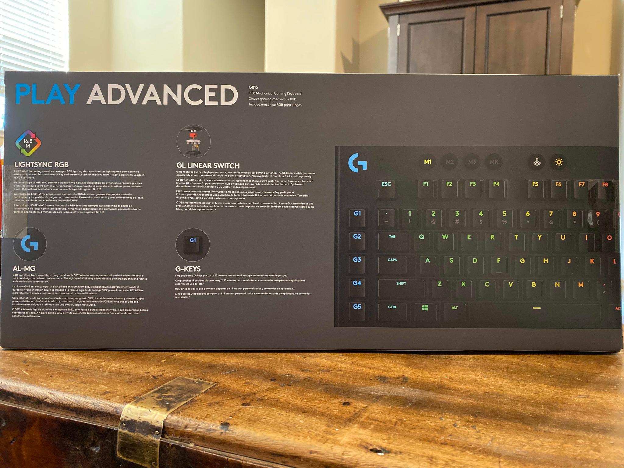 Brand New Logitech G815 Linear Wired RGB Keyboard
