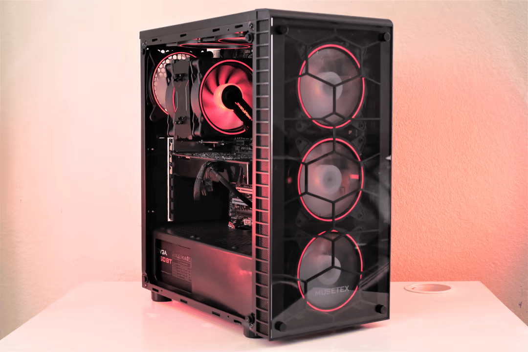 BLUE BUDGET RGB GAMING PC | Intel Core I5-3570K | PNY GeForce GTX 670 | Corsair XMS3 16gb 