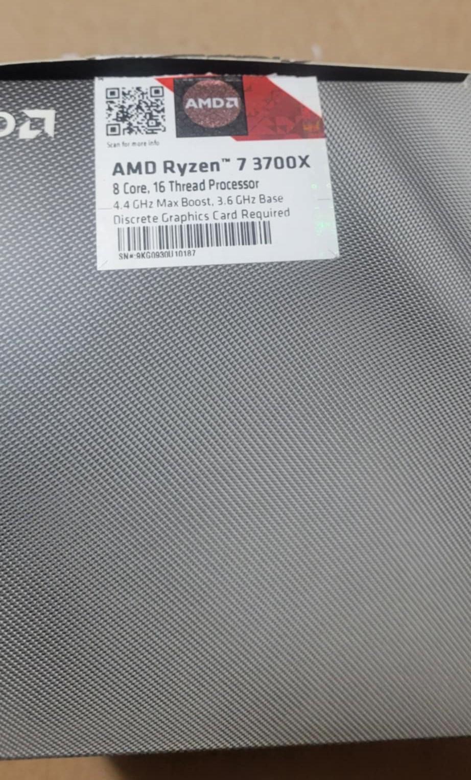 AMD Ryzen 7 3700X Processor   CPU ONLY