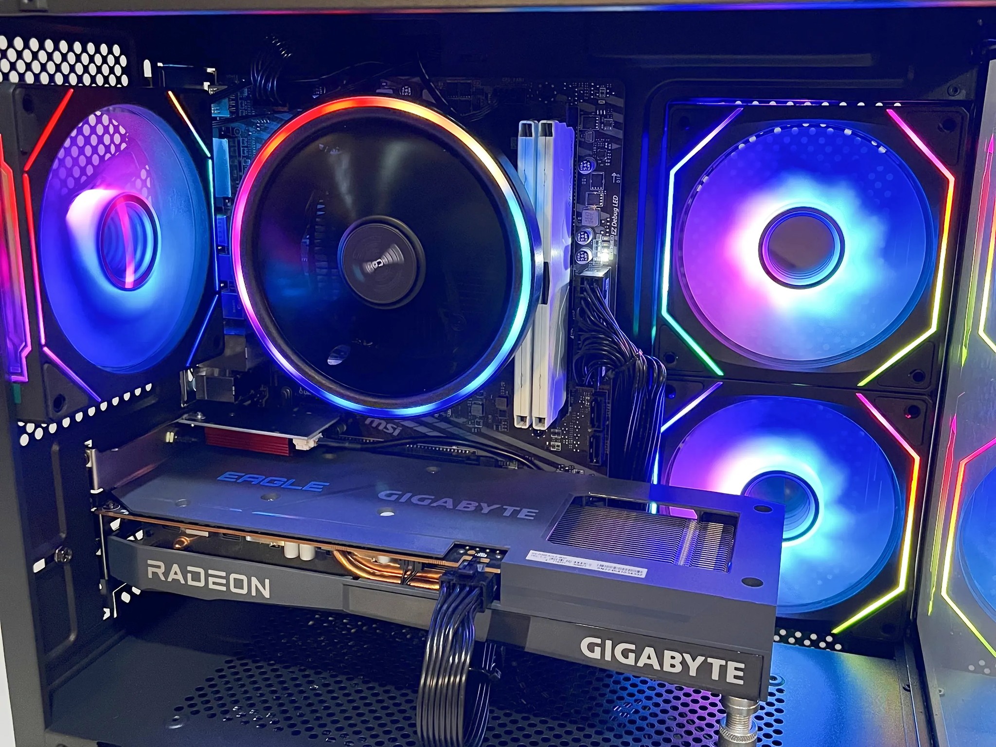 🔥SALE🔥 R5-5600|RX 6600|32GB RAM|1TB M.2||WIFI|ARGB Fans| -DepxTech Pre-Built PC