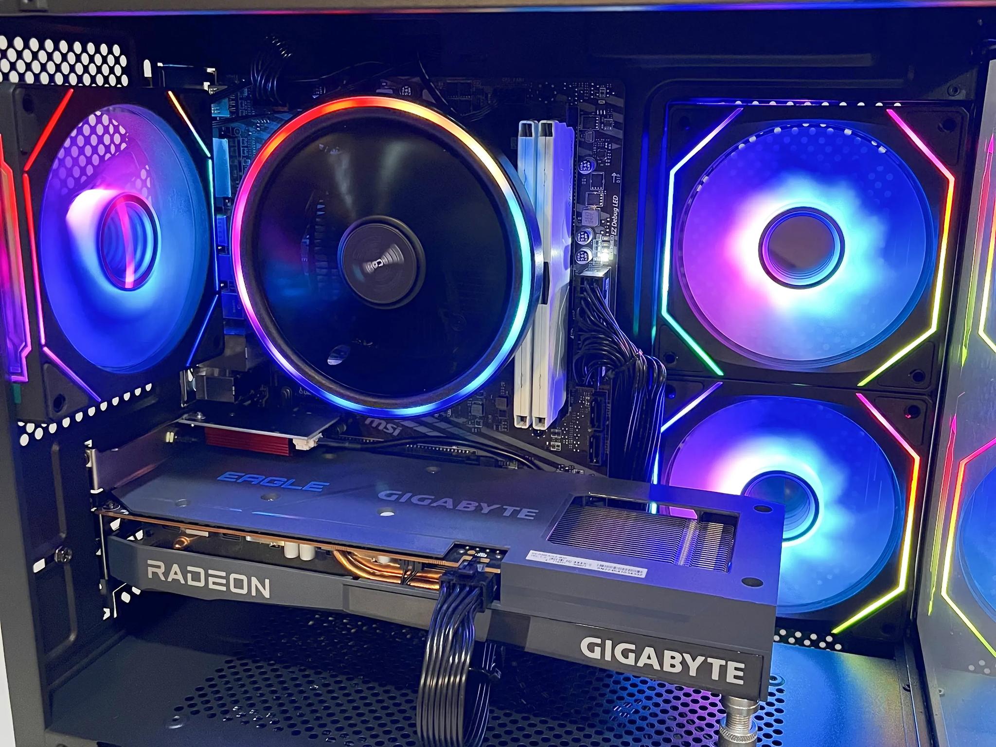 🔥SALE🔥 R5-5600|RX 6600|32GB RAM|1TB M.2||WIFI|ARGB Fans| -DepxTech Pre-Built PC