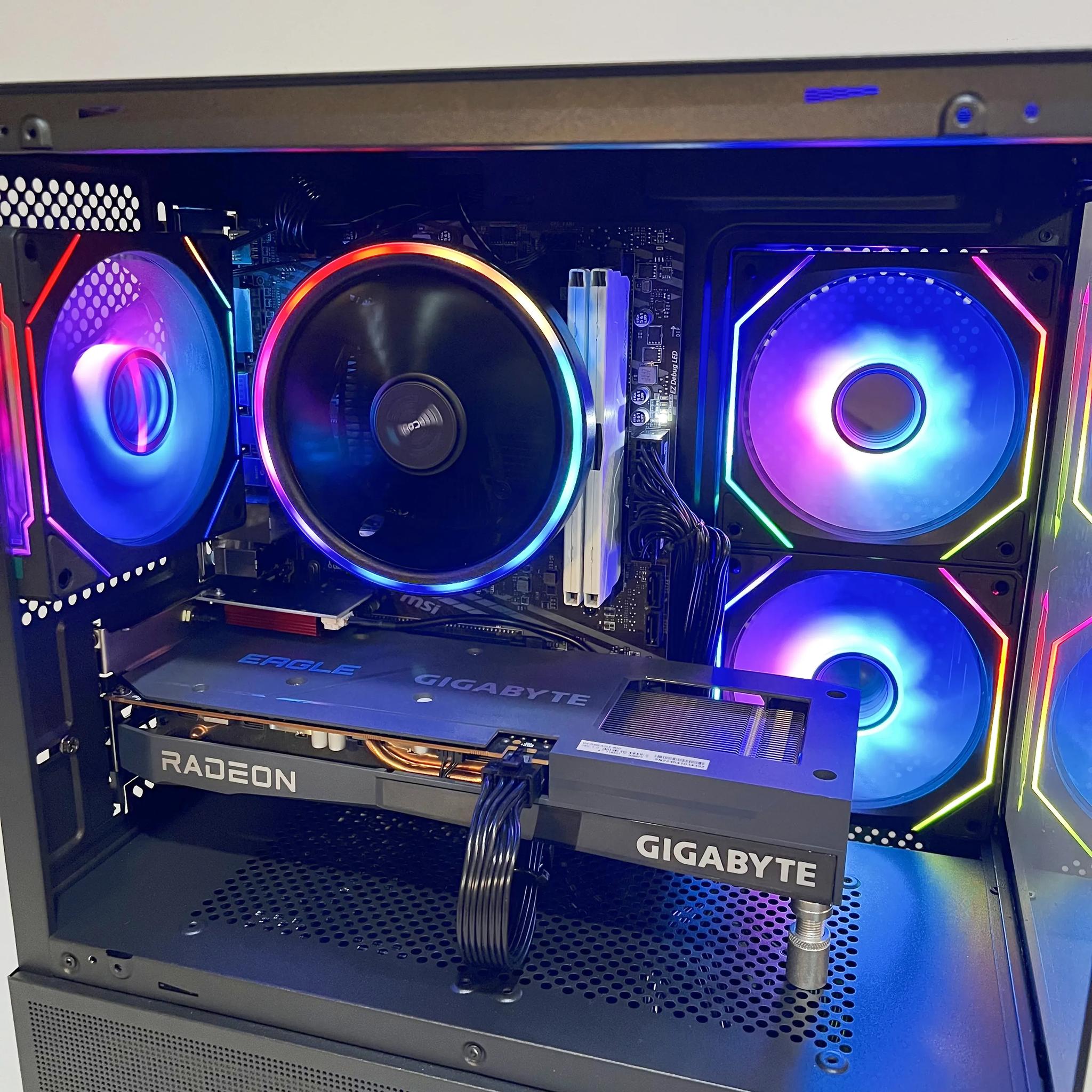 🔥SALE🔥 R5-5600|RX 6600|32GB RAM|1TB M.2||WIFI|ARGB Fans| -DepxTech Pre-Built PC