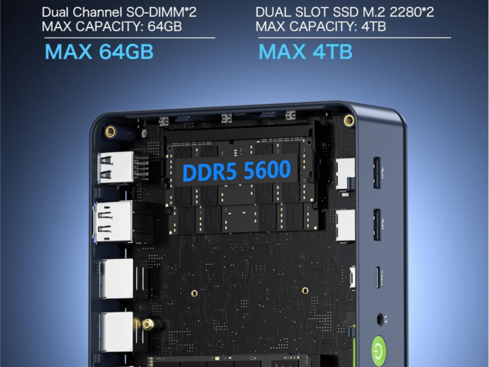 Ryzen 7 7840HS + 16GB DDR5 + 512GB NVME Dual NIC LAN 2.5Gbps GMKtek K6 NucBox Mini PC