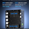 Ryzen 7 7840HS + 16GB DDR5 + 512GB NVME Dual NIC LAN 2.5Gbps GMKtek K6 NucBox Mini PC