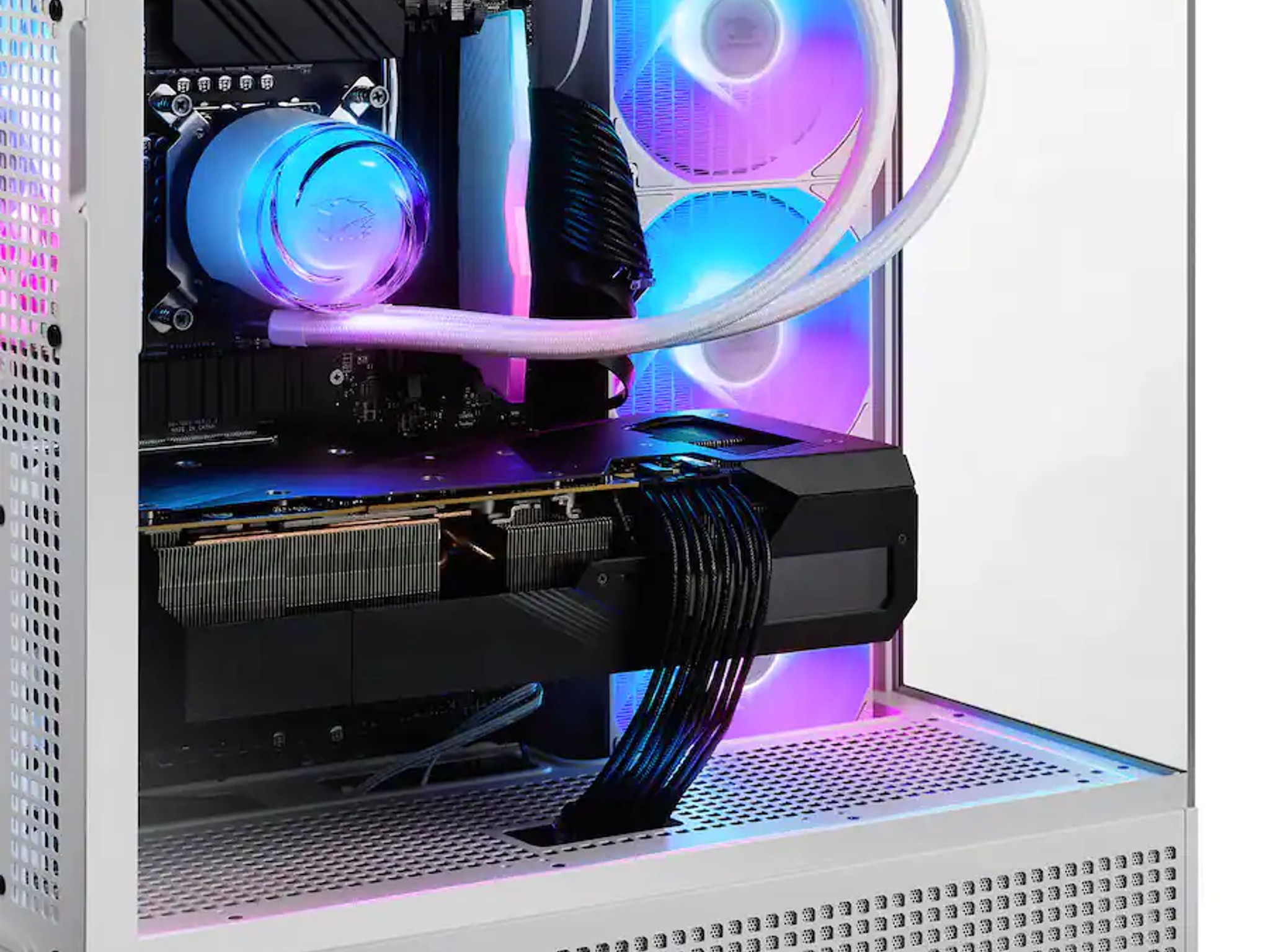 iBUYPOWER Gaming PC RTX 5070 12GB Ryzen 9 9900X 32GB DDR5 2TB NVMe Win11 White