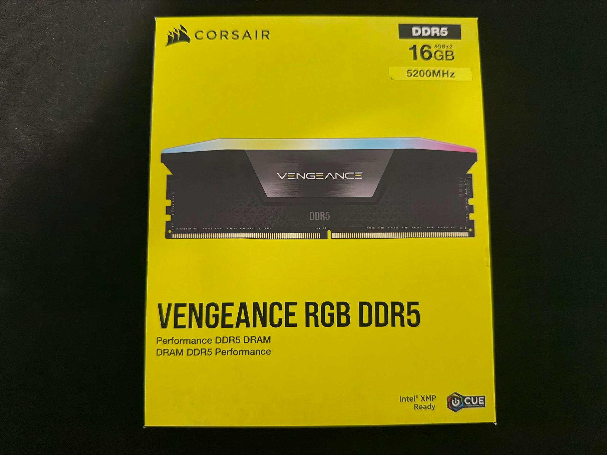 Corsair Vengeance RGB DDR5 16GB (2x8GB) 5200MHz