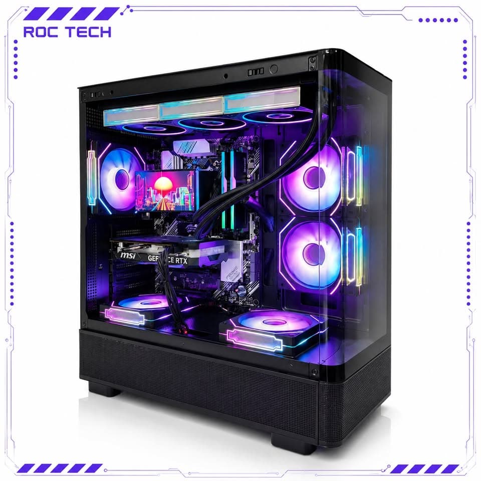 🎮 HIGH FPS Gaming PC | Ryzen 5 5500 | RTX 4060 OC | 32GB RGB | 1TB Gen4 SSD