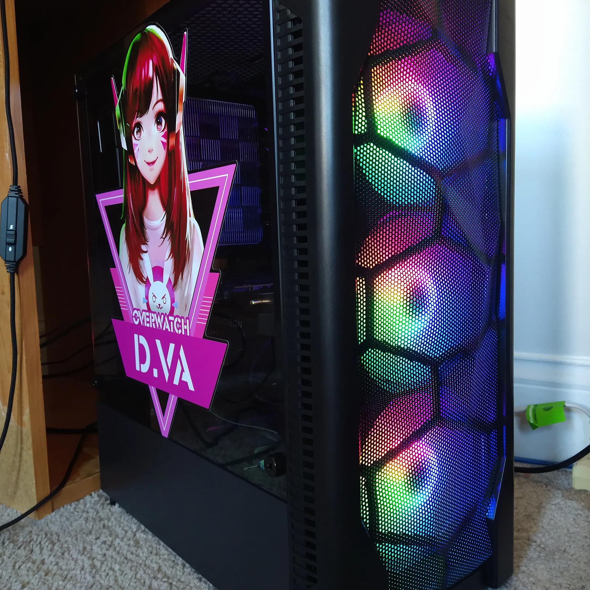 Desktop Gaming PC (RX 6650 XT + Ryzen 7 5800X) - 32GB Ram - 1399 GB SSD - Windows 10