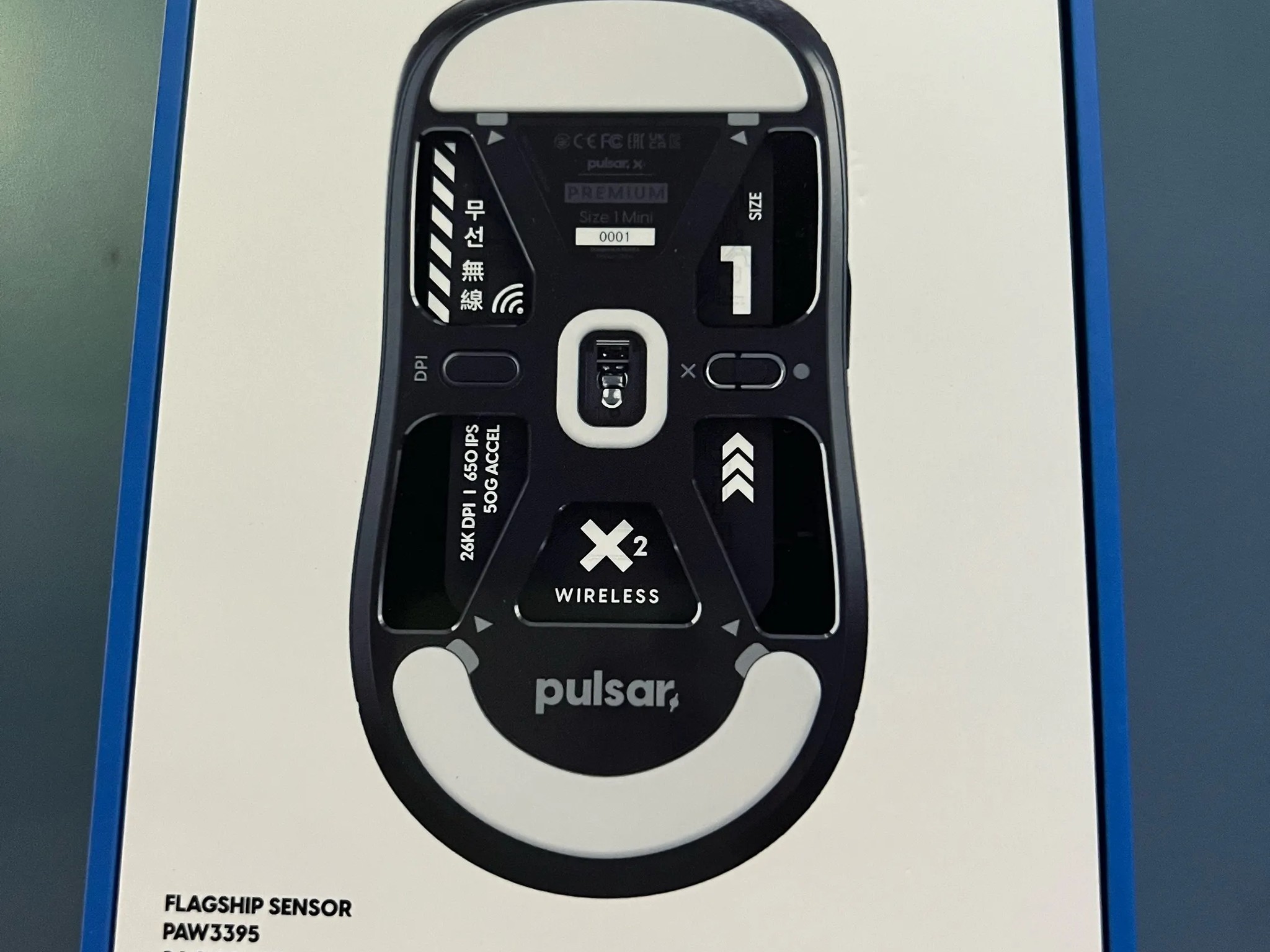 Pulsar Gaming Gears X2 Mini Premium Black Wireless Gaming Mouse