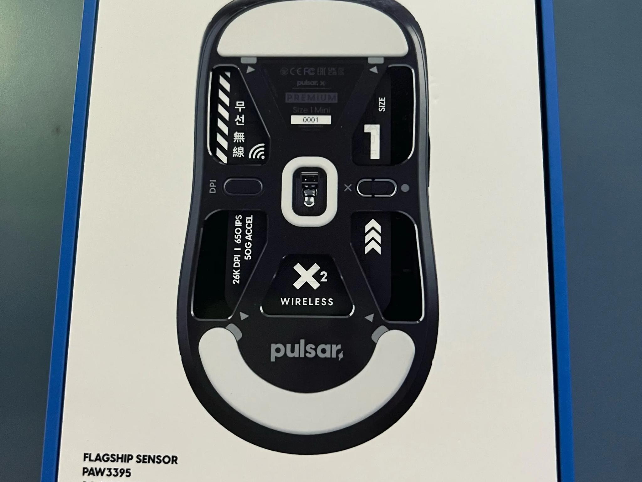 Pulsar Gaming Gears X2 Mini Premium Black Wireless Gaming Mouse