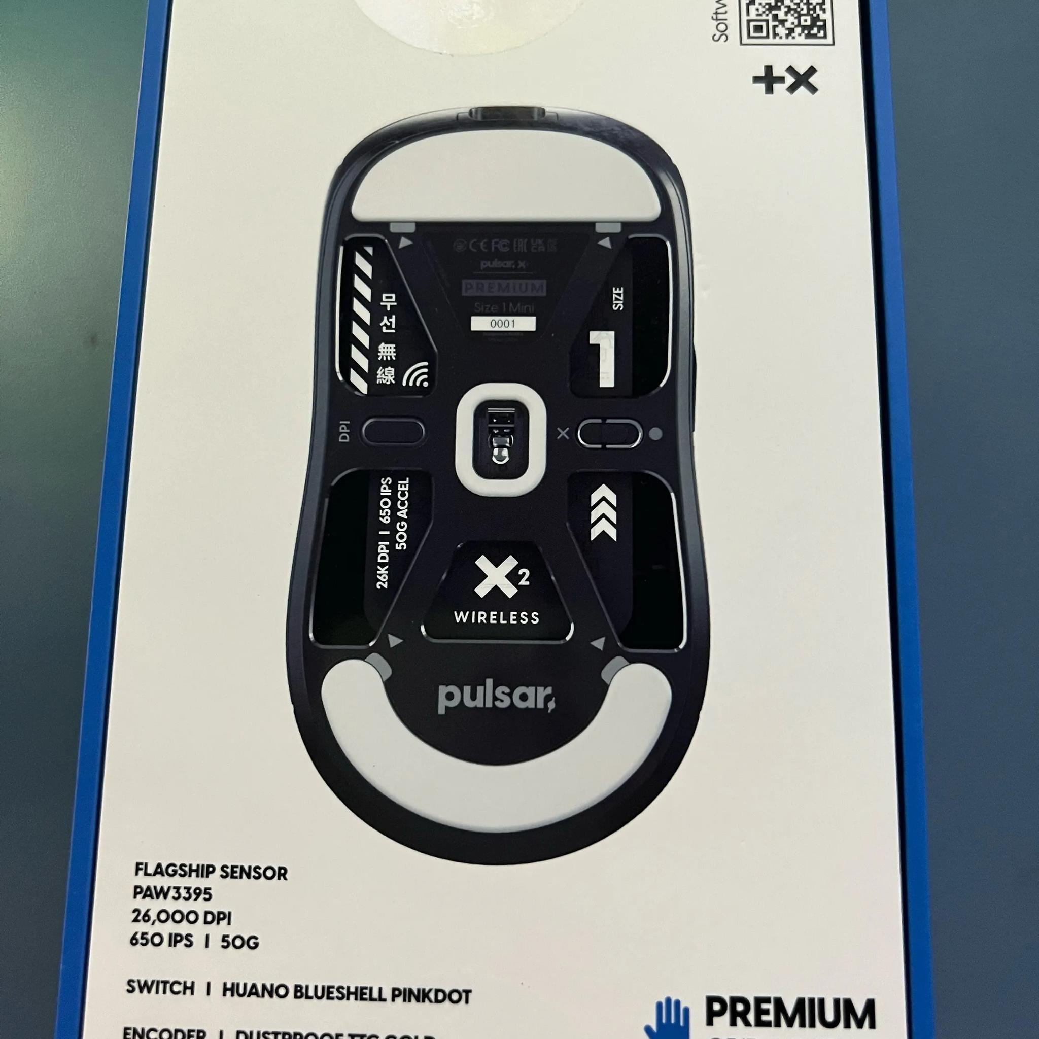Pulsar Gaming Gears X2 Mini Premium Black Wireless Gaming Mouse