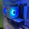 Custom White Glass Gaming PC | Intel i7 / AMD RX580 / 8GB / 1.1TB Win 11 Pro + Wi-Fi