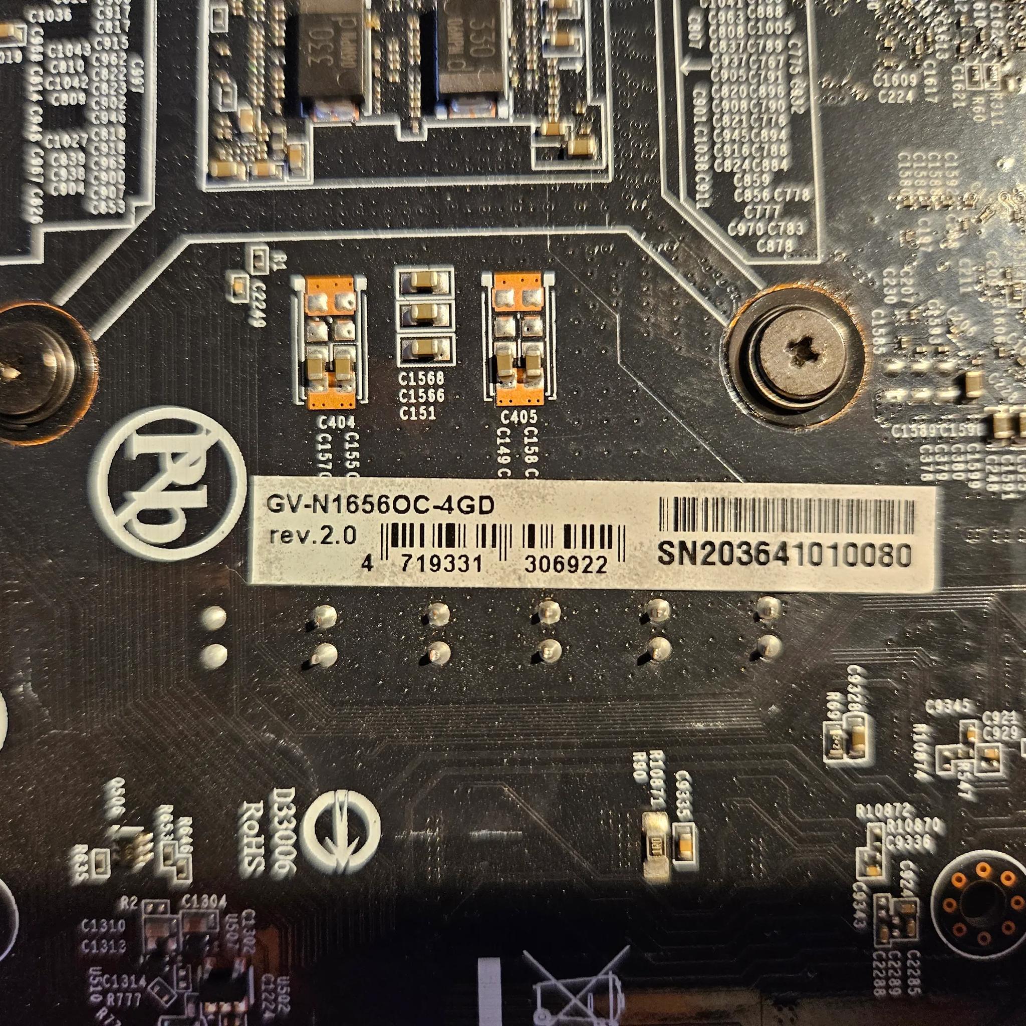 Gigabyte GTX 1650 D6 OC 4GB Graphics Card