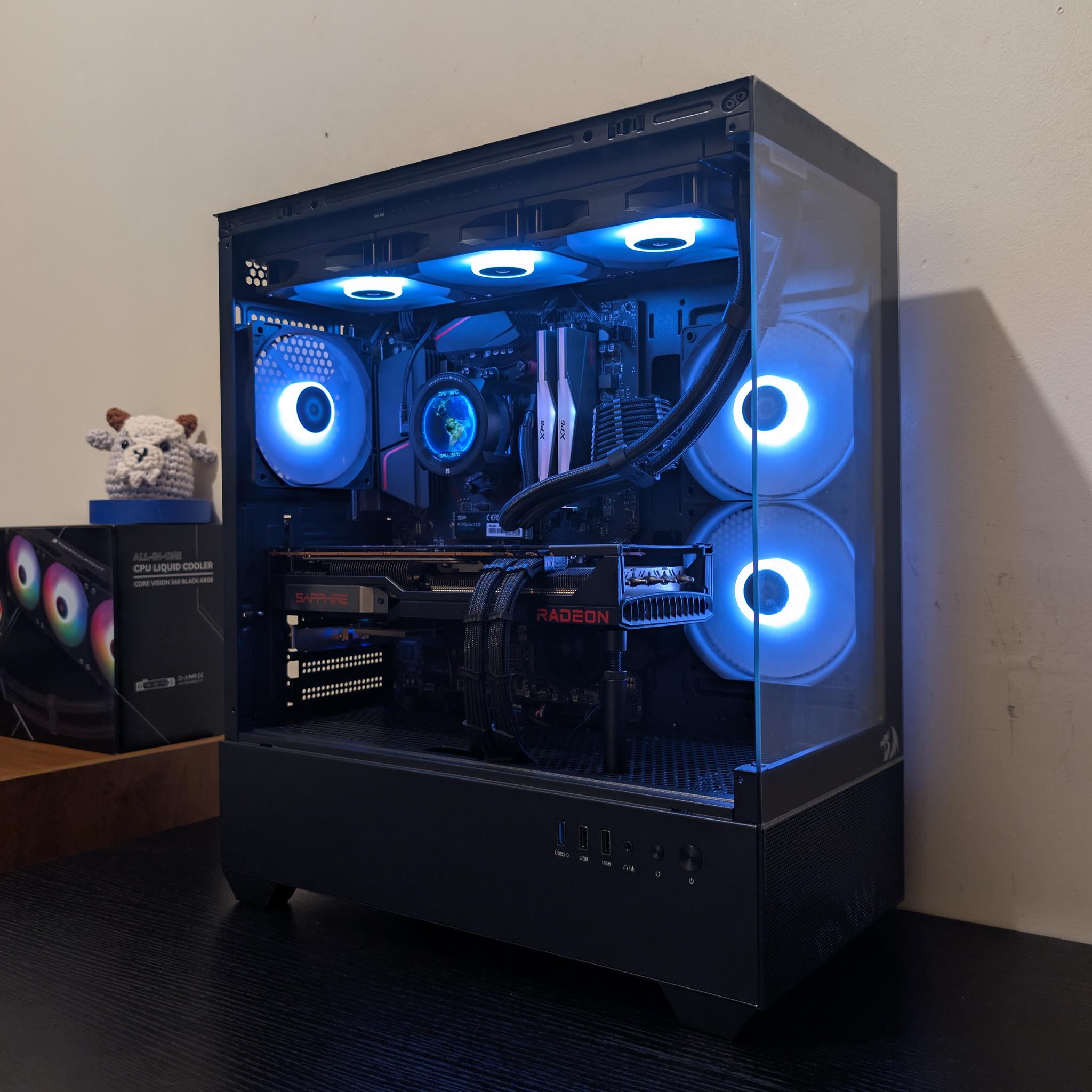 🔥🐦‍⬛ 1440p Gaming Beast | RX 6800XT| Ryzen 7 5800X | 1TB SSD | 32GB RAM | WiFi 6 & Bluetooth 🐦‍⬛🔥