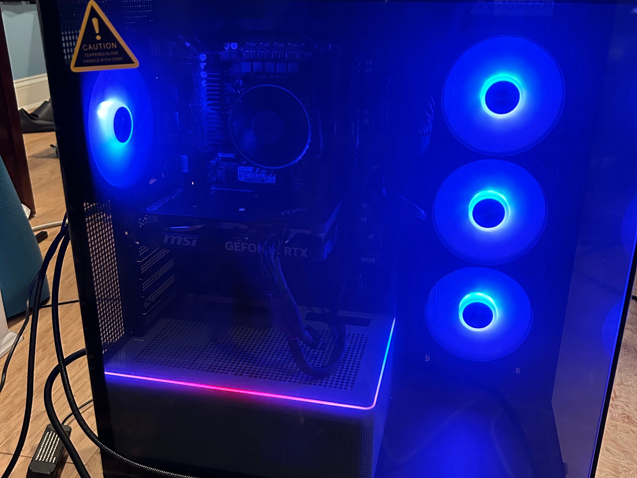 Fresh built i7-12700F,4060, 2.25 TB storage, 850x psu, B760M mobo