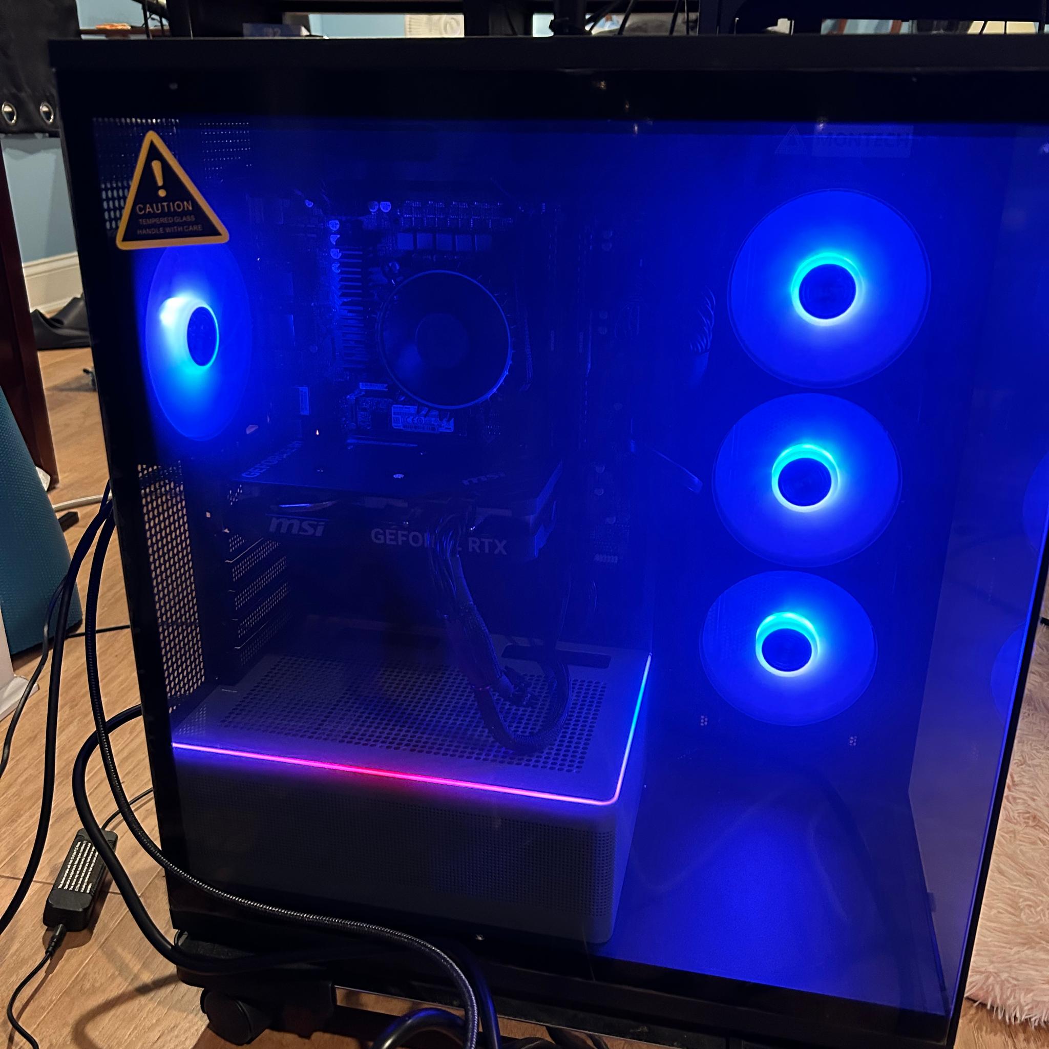 Fresh built i7-12700F,4060, 2.25 TB storage, 850x psu, B760M mobo