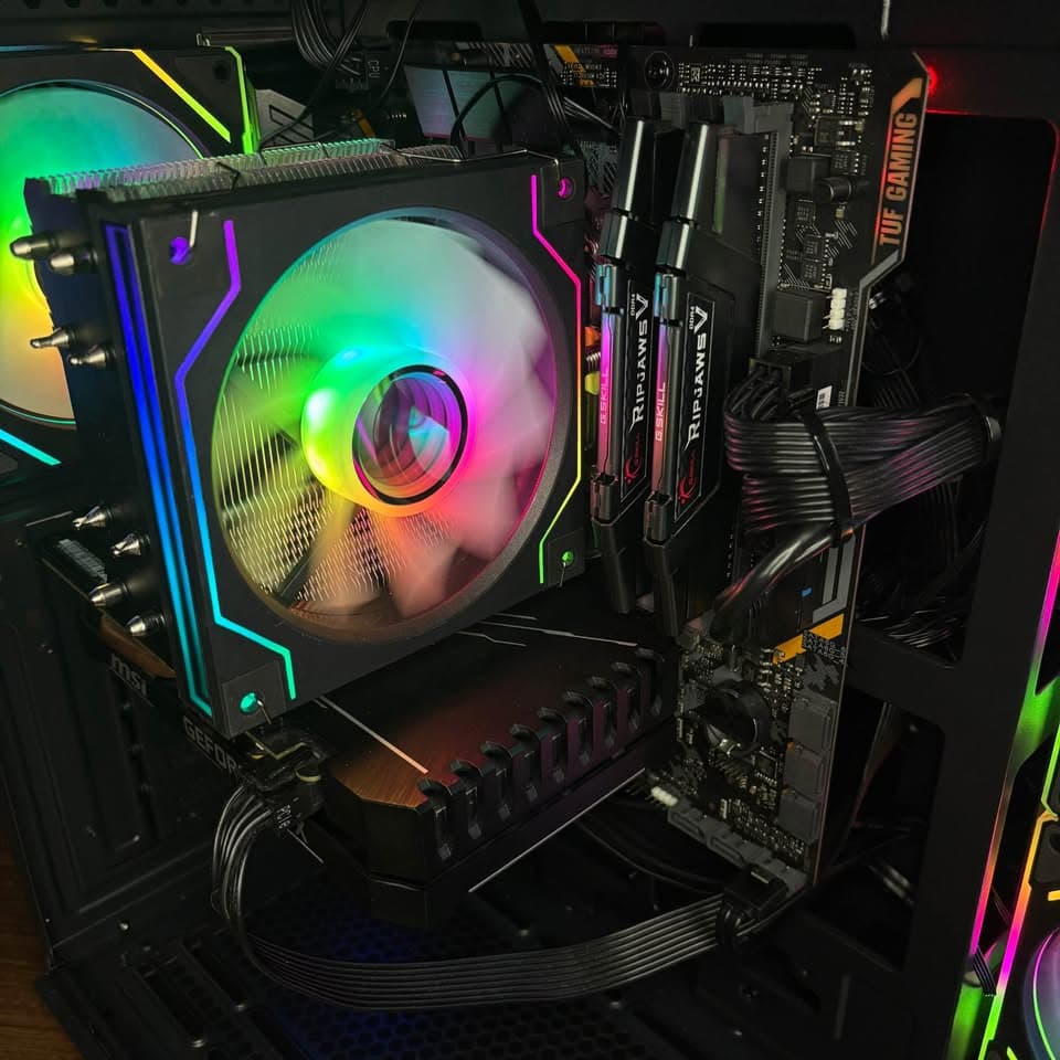 Black Gaming PC (GTX 1660 6GB + I5-9400F + 16GB DDR4 + SSD + HDD)
