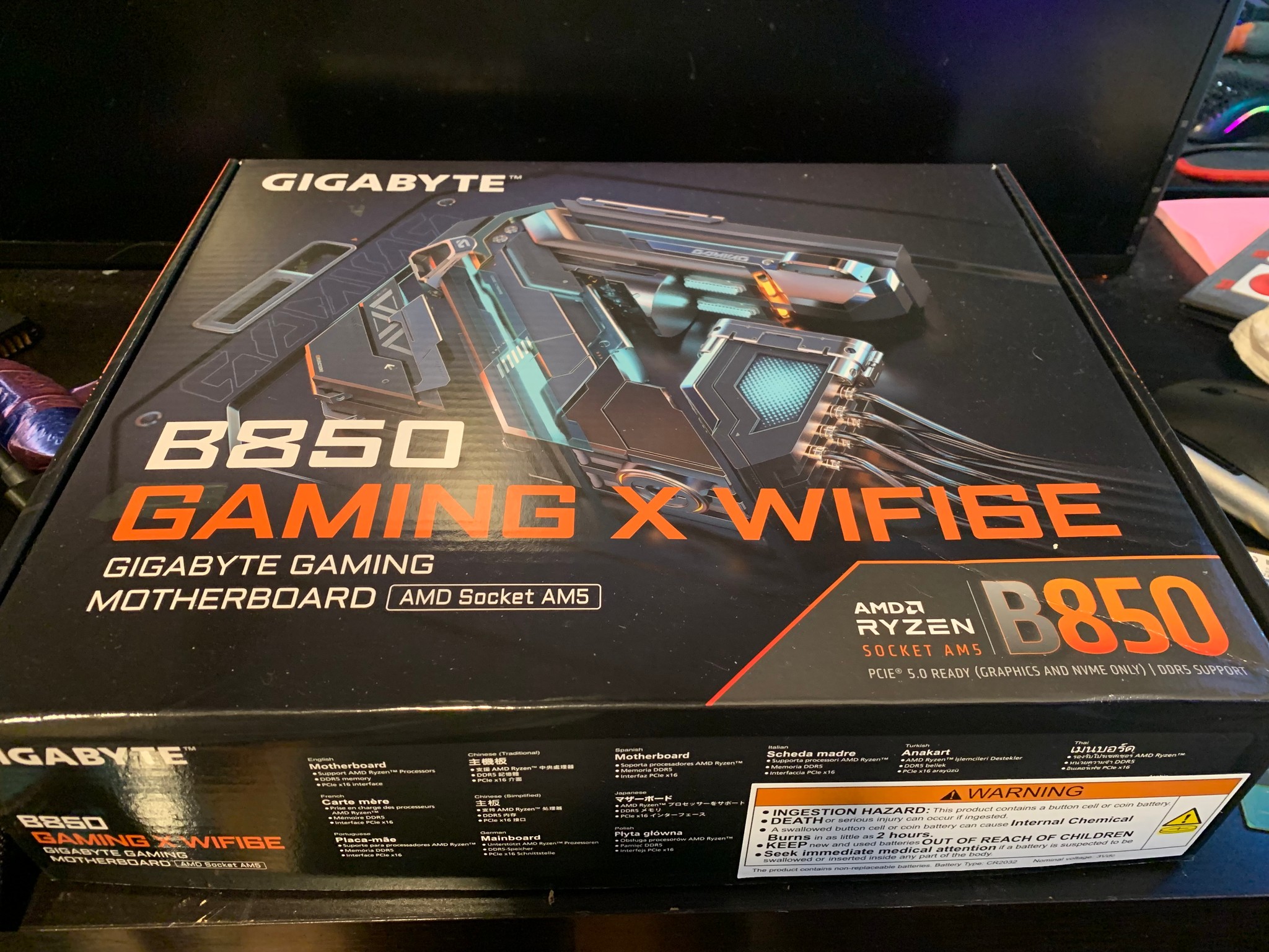 AMD Ryzen 7 7800X3D 8-Core 16-Thread CPU + Gigabyte B850-Gaming X WIFI6E Motherboard New!