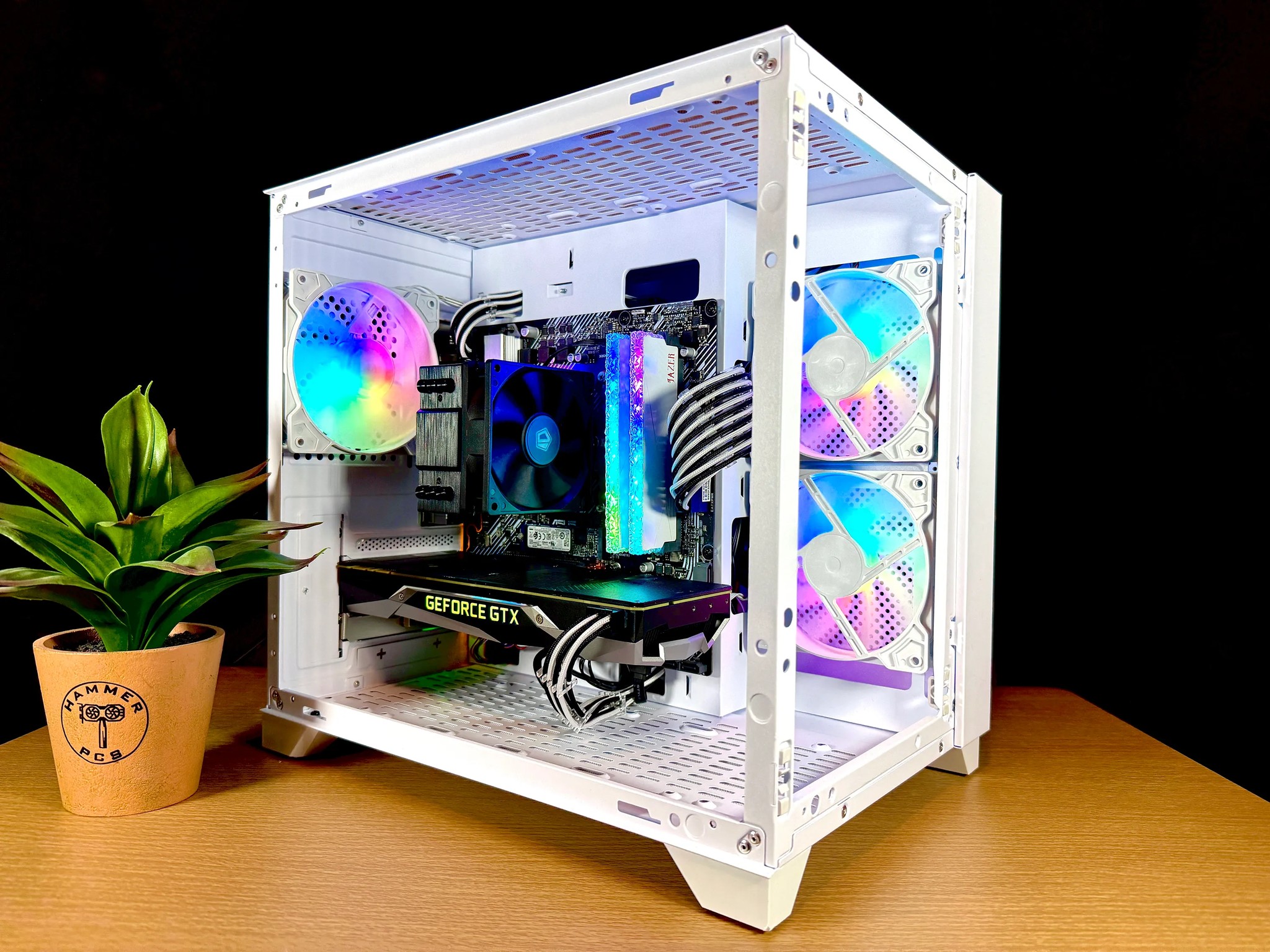 🧊Custom Built White RGB Gaming PC🧊| GTX 1080, Ryzen 5 | Windows 11 | Fortnite, CoD 6, GTA V, more!