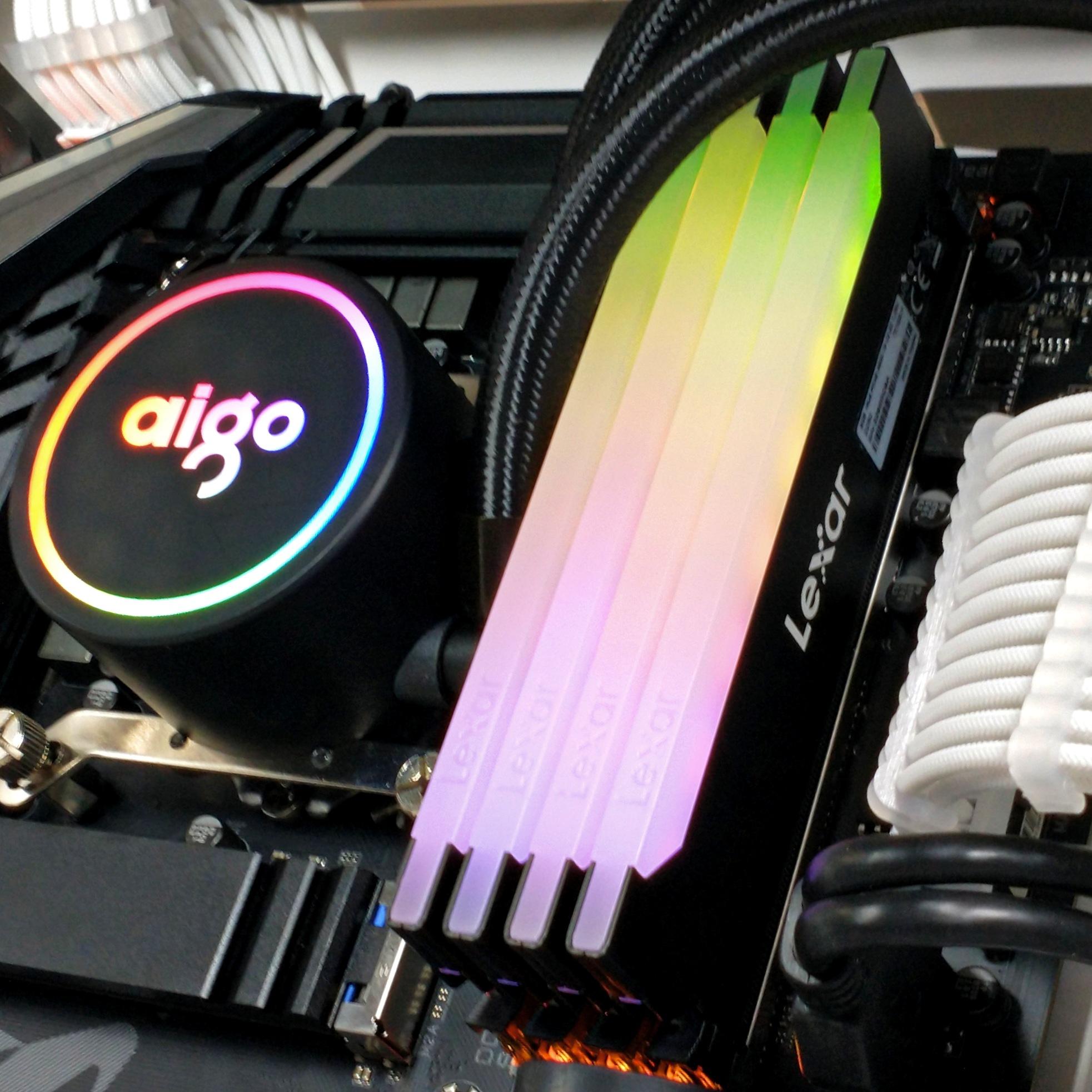 (144GB OF RAM💀) Lexar Hades 16GB Kit (2x8GB) 3600MHz CL18 RAM RGB LED Lighting Desktop Gaming PC