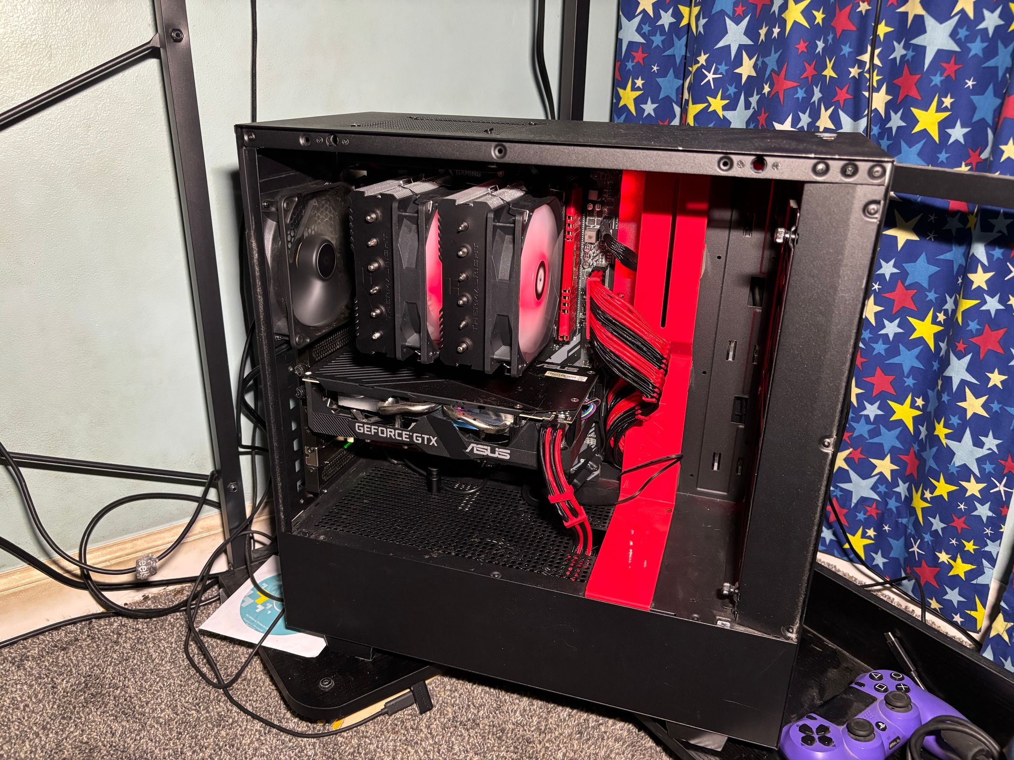 Custom Red & Black Gaming Pc |2TB M.2 SSD|1660 SUPER|3600 16GB DDR4|MSI B450 TomahawkMax (HAS WIFI)