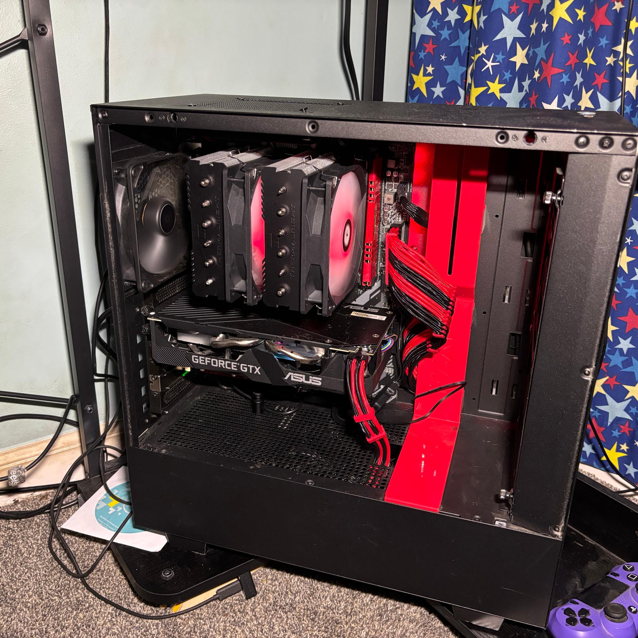 Custom Red & Black Gaming Pc |2TB M.2 SSD|1660 SUPER|3600 16GB DDR4|MSI B450 TomahawkMax (HAS WIFI)