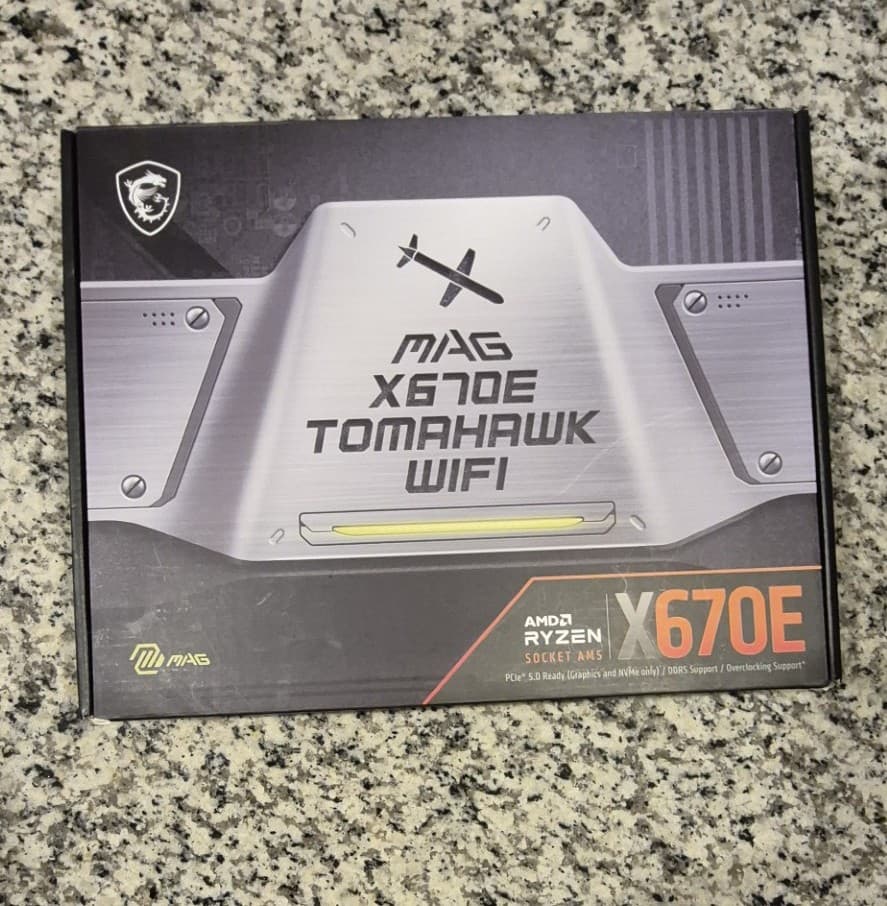 AMD BUNDLE, MSI X670E Tomahawk AM5 M.2 Wi-Fi 6E ATX, Ryzen 7800X3D CPU, 64GB G.Skill RGB DDR5 RAM