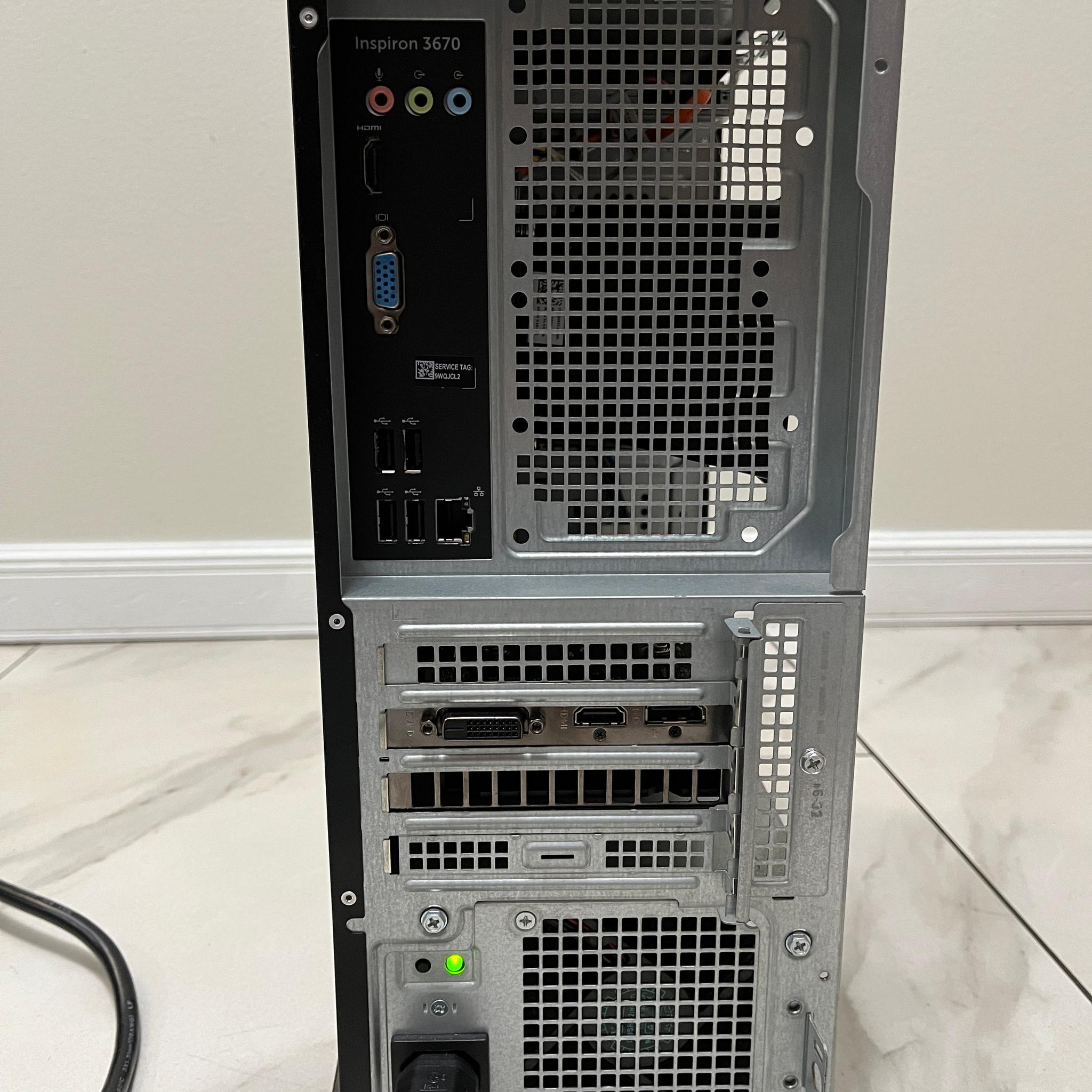 NVIDIA GTX 1650 4GB, Intel i3-8100, 12GB RAM, 1 TB Storage, Dell Gaming PC w/ Wi-Fi & BT