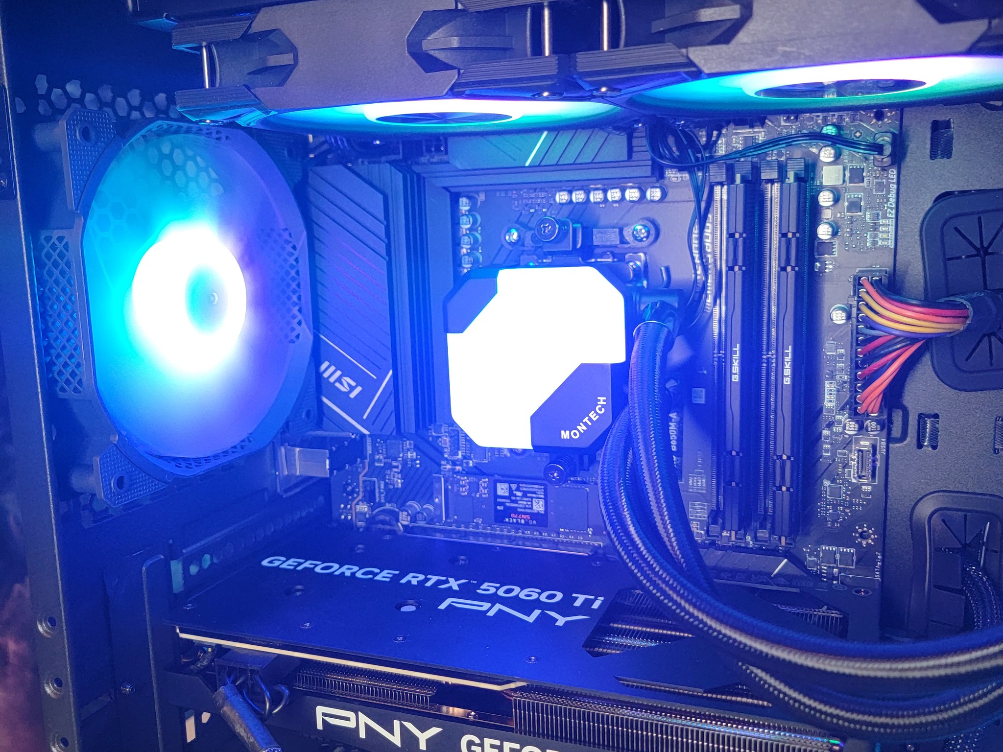 PNY RTX 5060ti 16gb + Ryzen 7700x PC Build #4