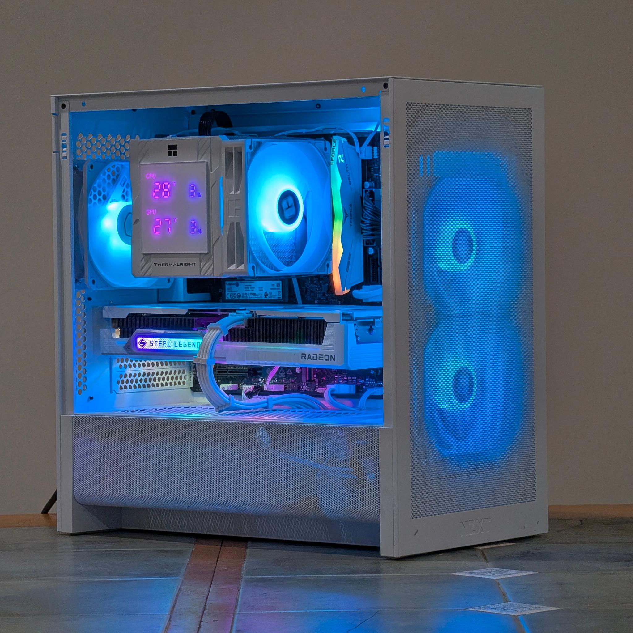 🌈🤍Ryzen 5 7600x | RX 9060XT 8GB | 16GB DDR5 | 1TB SSD | Gaming PC🤍🌈