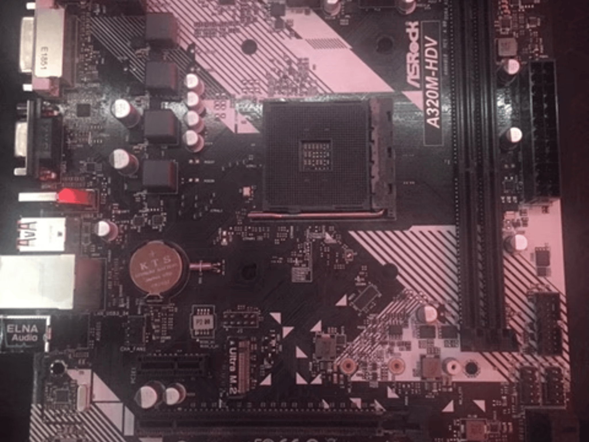 ASRock A320M-HDV Motherboard AM4 DDR4 MicroATX WITH I/O Shield