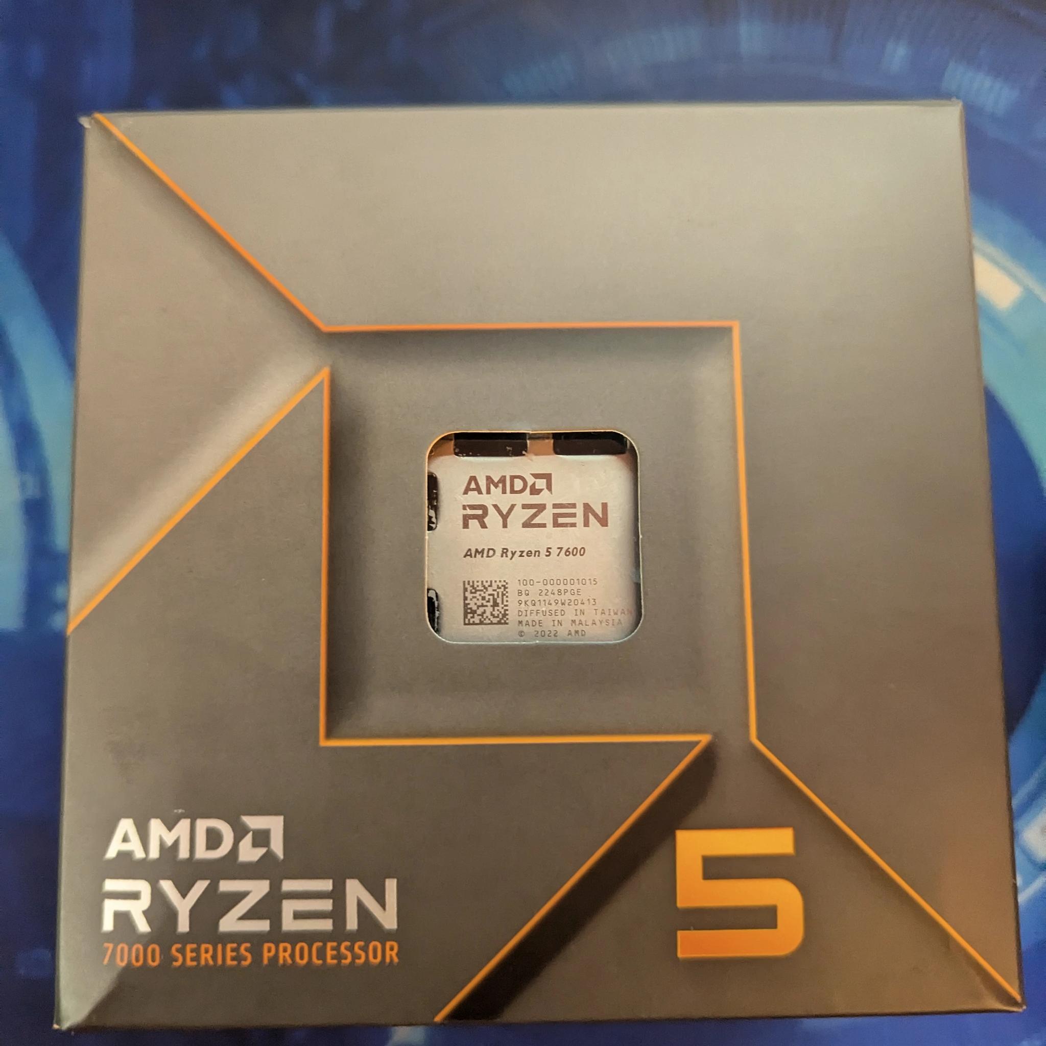 Ryzen 7600 with stock cooler
