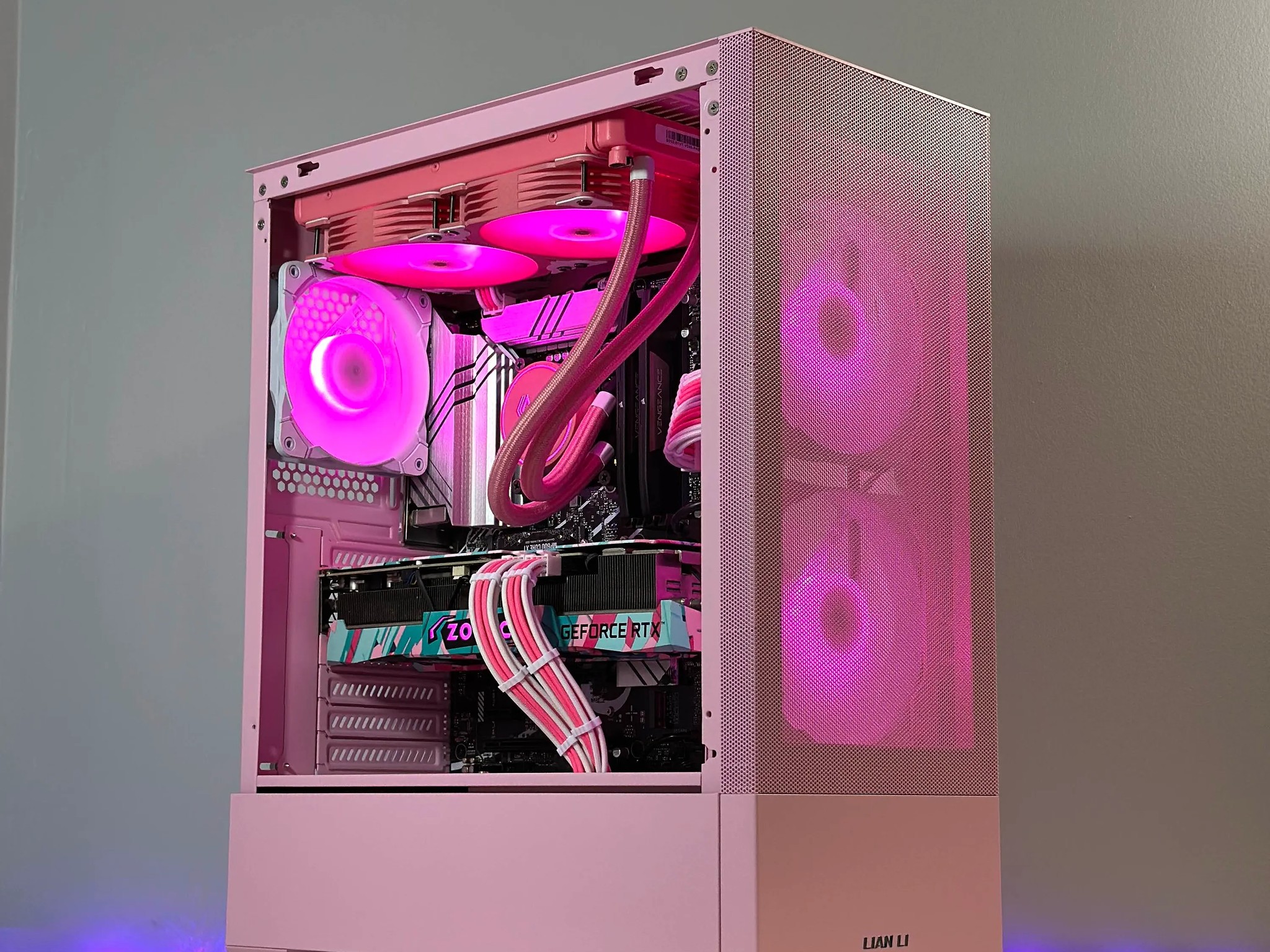 Pink Gaming PC | Intel i7-12700KF | Nvidia RTX 3080 10GB | 32GB RAM | 1TB SSD | WIFI |