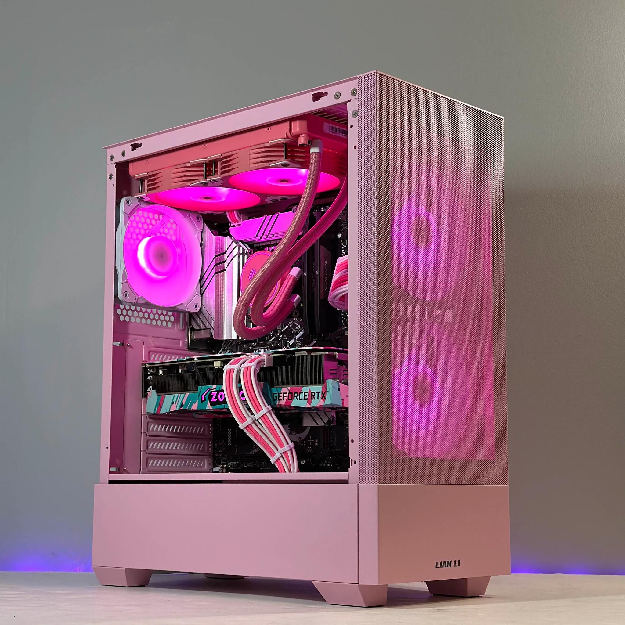 Pink Gaming PC | Intel i7-12700KF | Nvidia RTX 3080 10GB | 32GB RAM | 1TB SSD | WIFI |