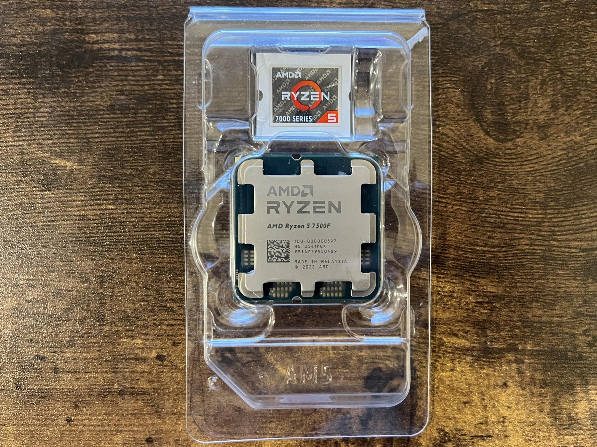 AMD Ryzen 5 7500F 6 Cores, 12 Threads