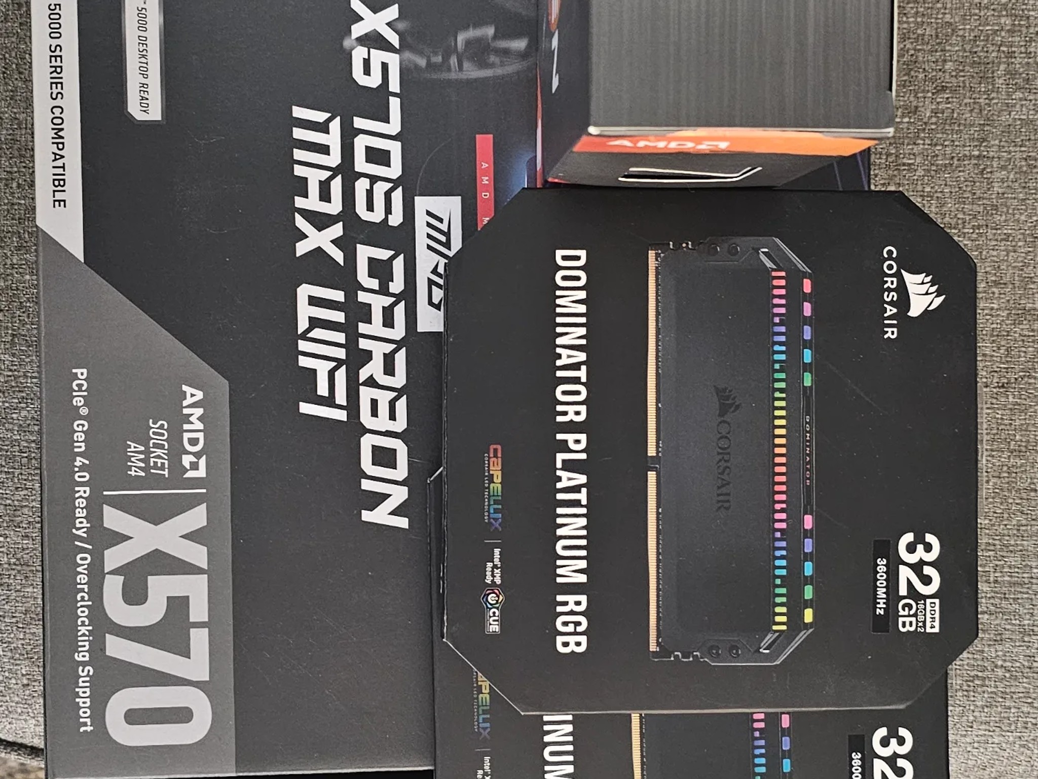 5950x, 64GB RAM, MSI MPG Carbon Max Wifi