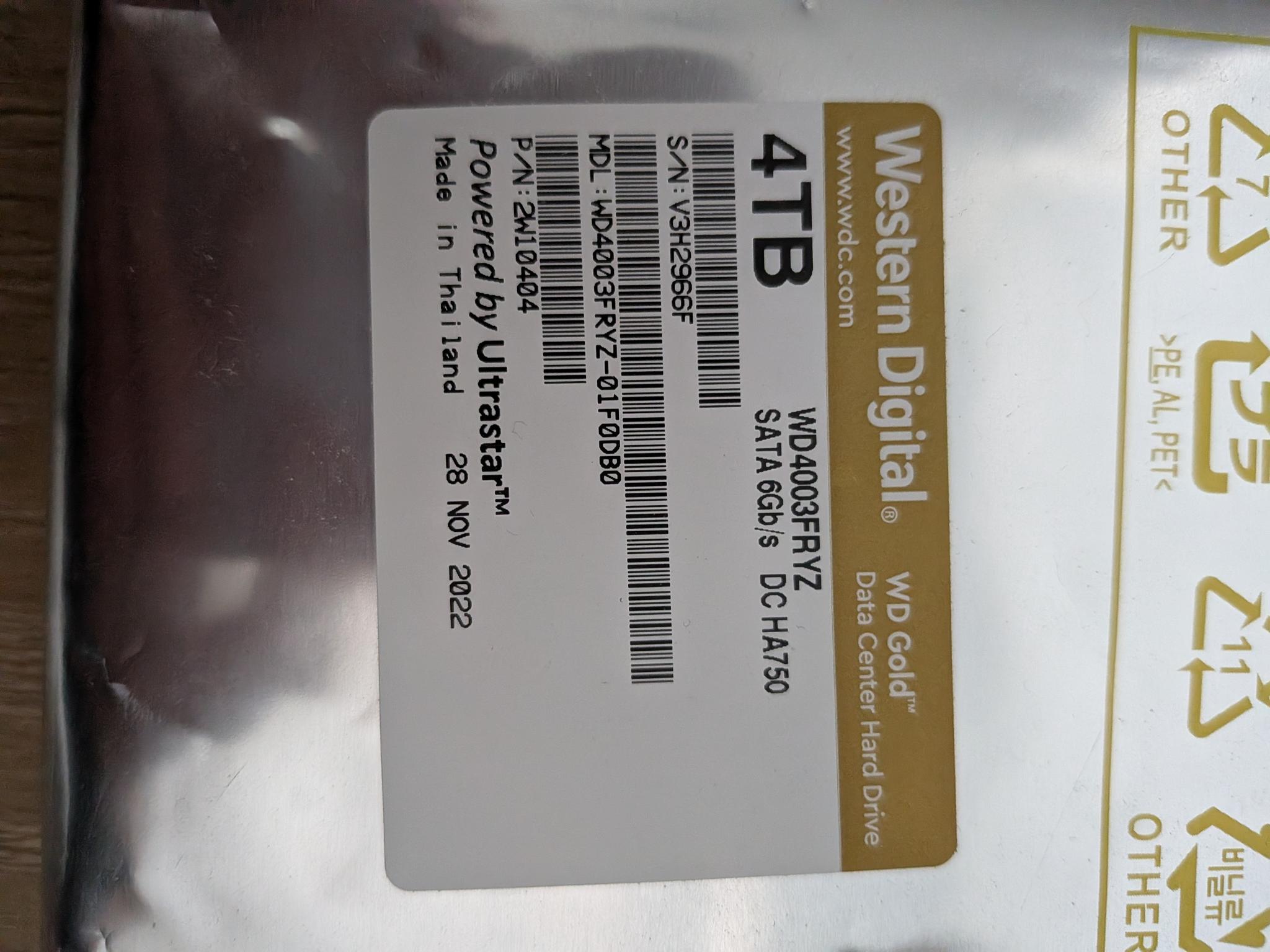 Western Digital Gold 4TB Enterprise Class - Image 2