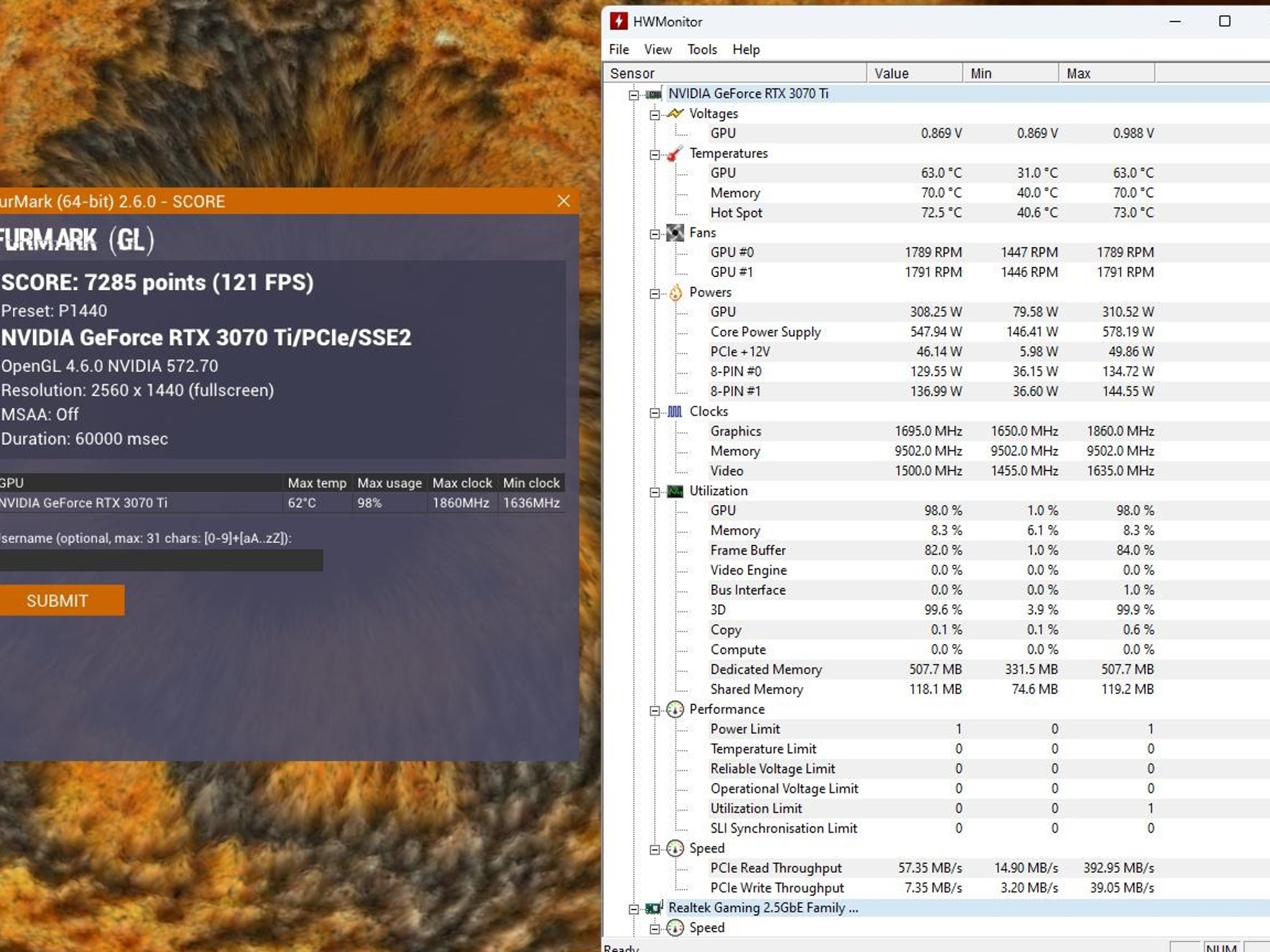 EVGA FTW3 3070ti 8gb