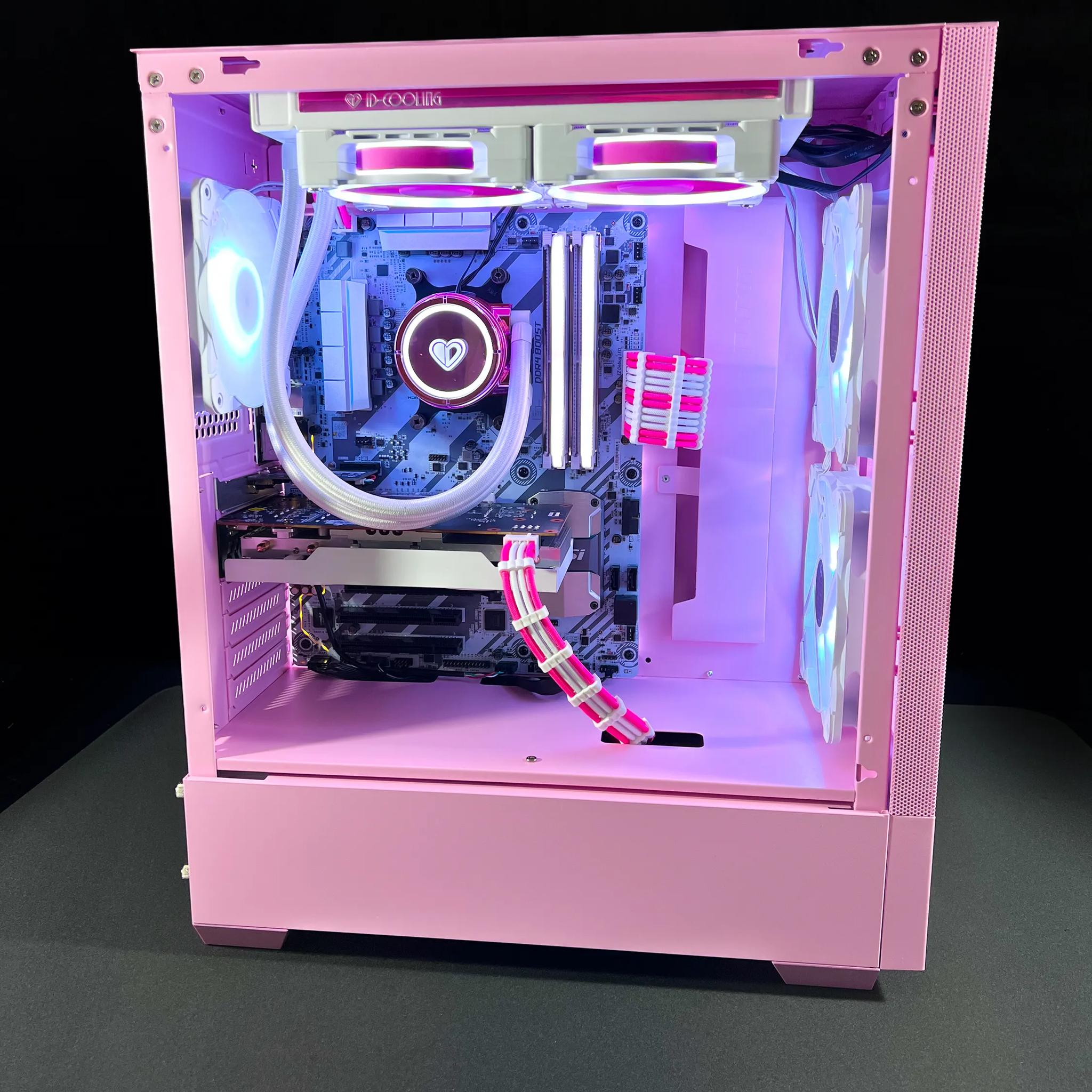 Ryzen 5 2600 | Radeon RX 6600 | Pink Gaming PC Build