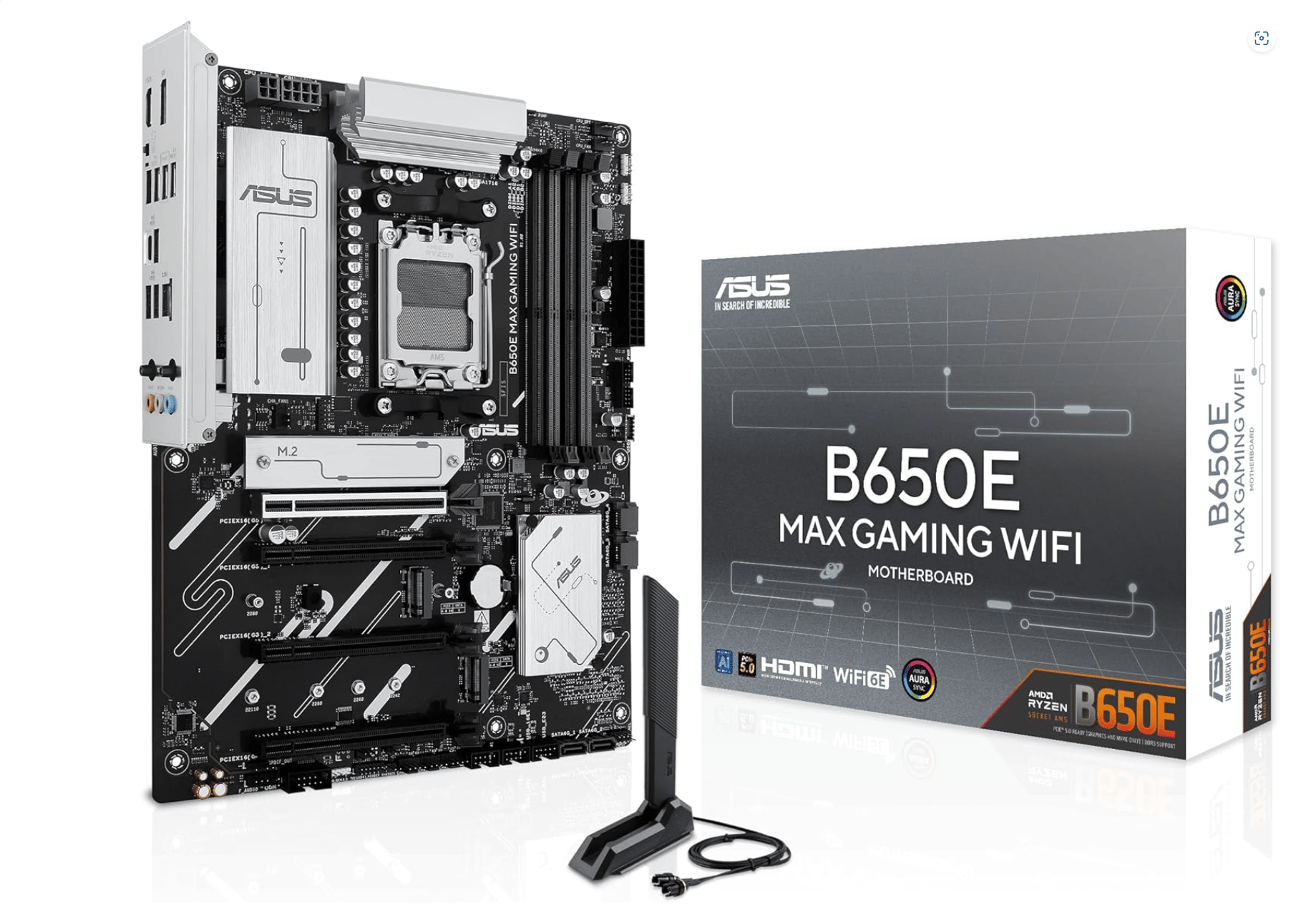 ASUS B650E MAX Gaming WiFi AMD B650 ATX Motherboard, DDR5