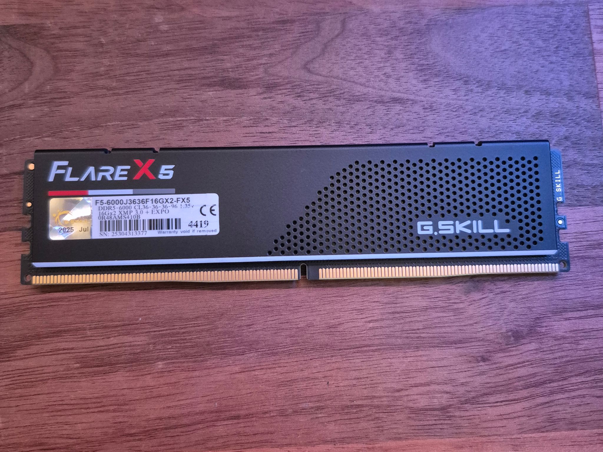 G SKILL 16 GB DDR5 RAM