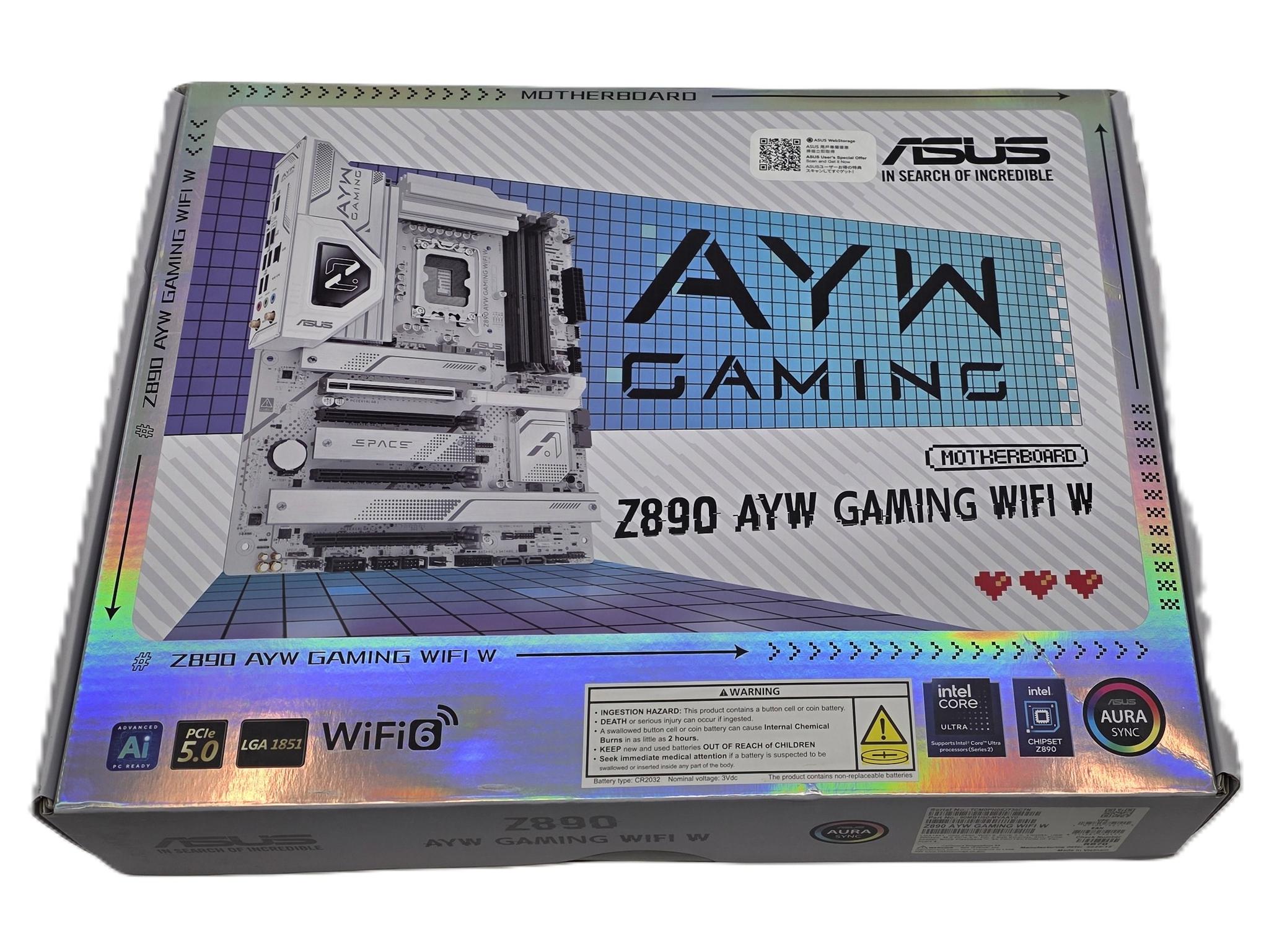 ASUS Z890 AYW GAMING WIFI W Intel LGA 1851 ATX Motherboard NEW